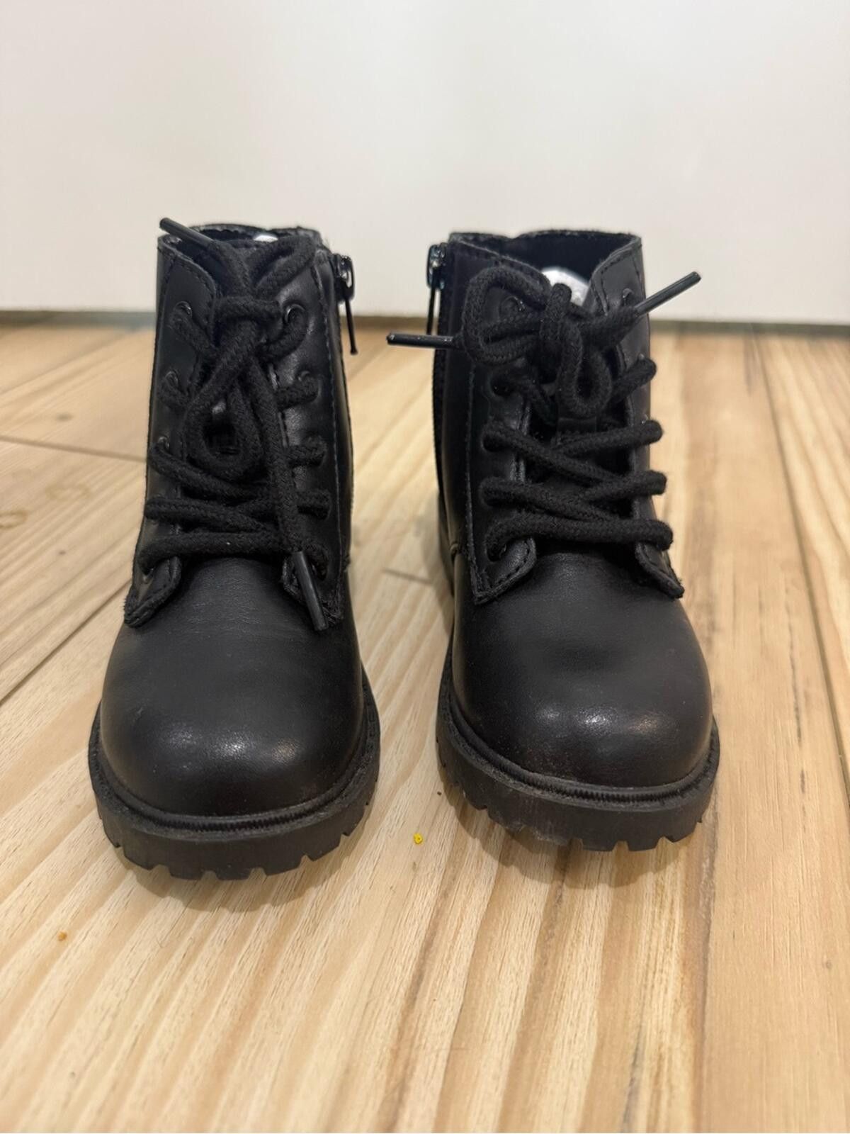 Other Black Lace-Up Combat Boots Size US 9 / EU 42 - 2 Thumbnail