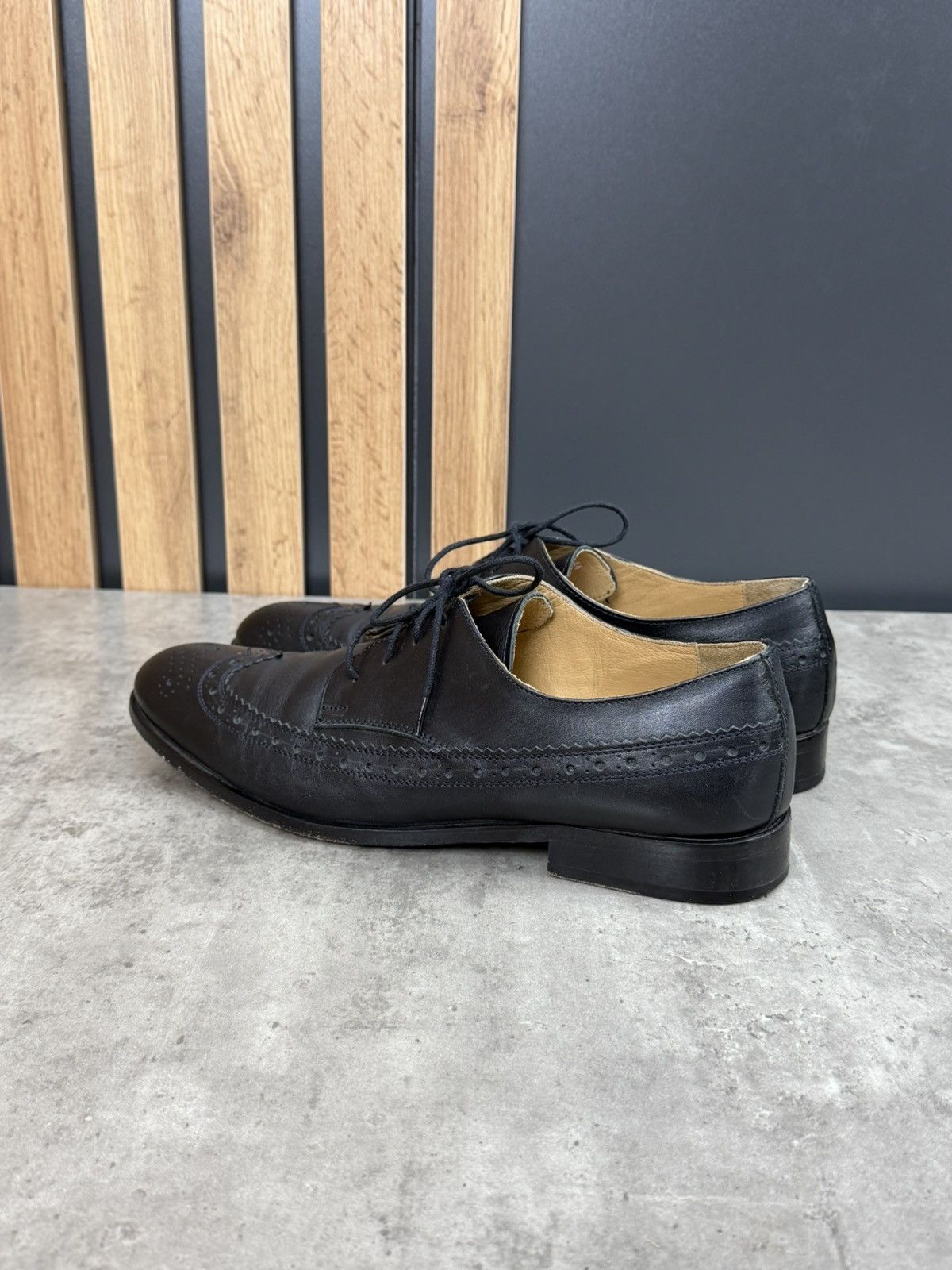 John Galliano John Galliano Black Brogue Derby Shoes EU 44 Size US 11 / EU 44 - 6 Thumbnail
