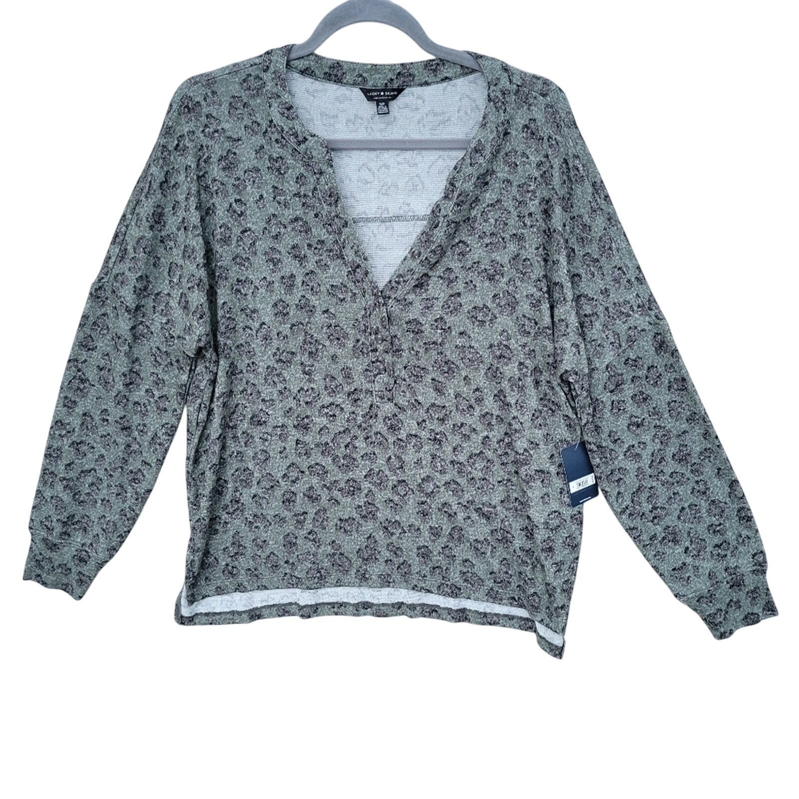 Lucky Brand NWT New Lucky Brand Womens Small Long Sleeve Henley Top Size S / US 4 / IT 40 - 1 Thumbnail