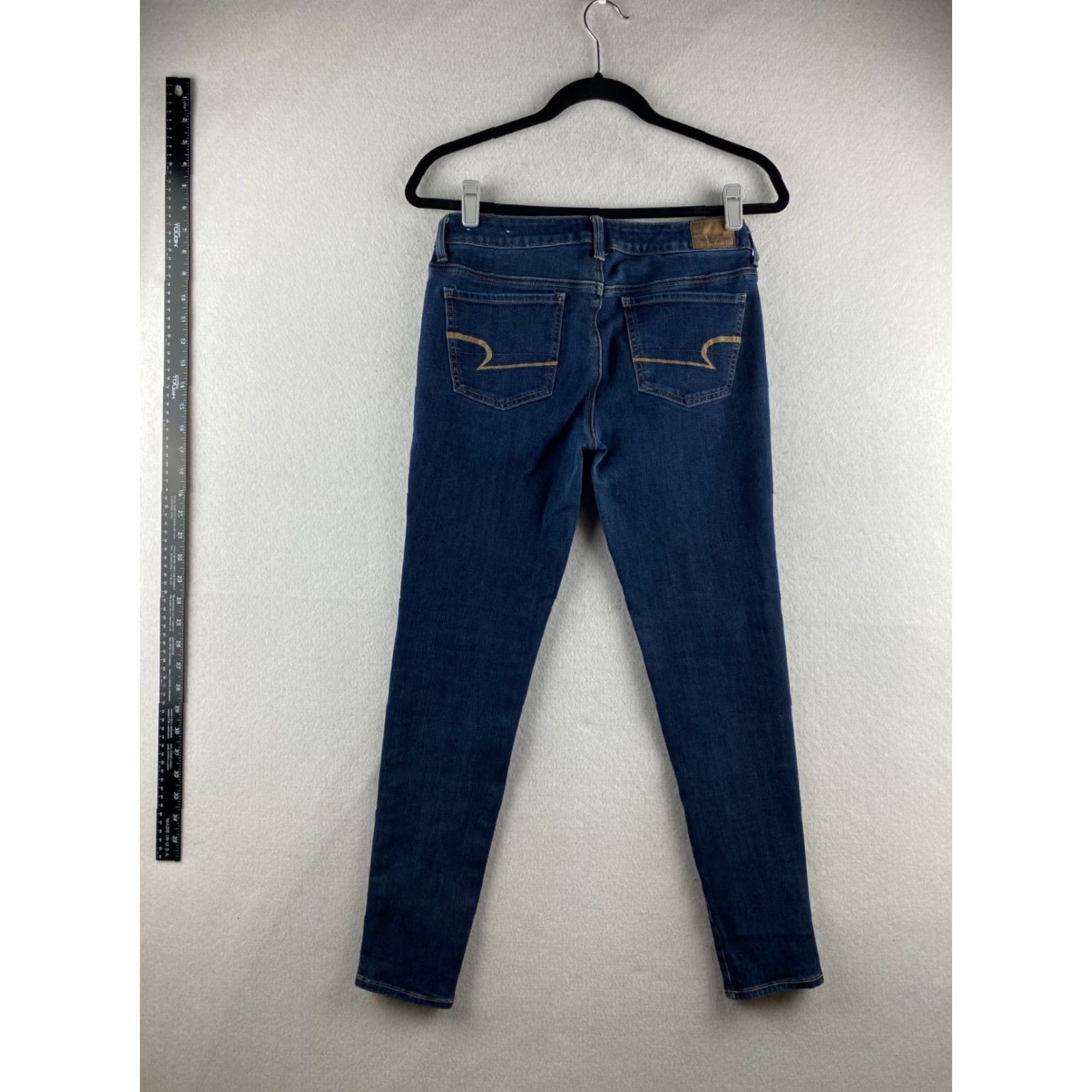 American Eagle Outfitters American Eagle Jeans Womens 8 Blue Jegging Skinny Ankle Stretch Denim Dark Size 30" / US 8 / IT 44 - 7 Thumbnail