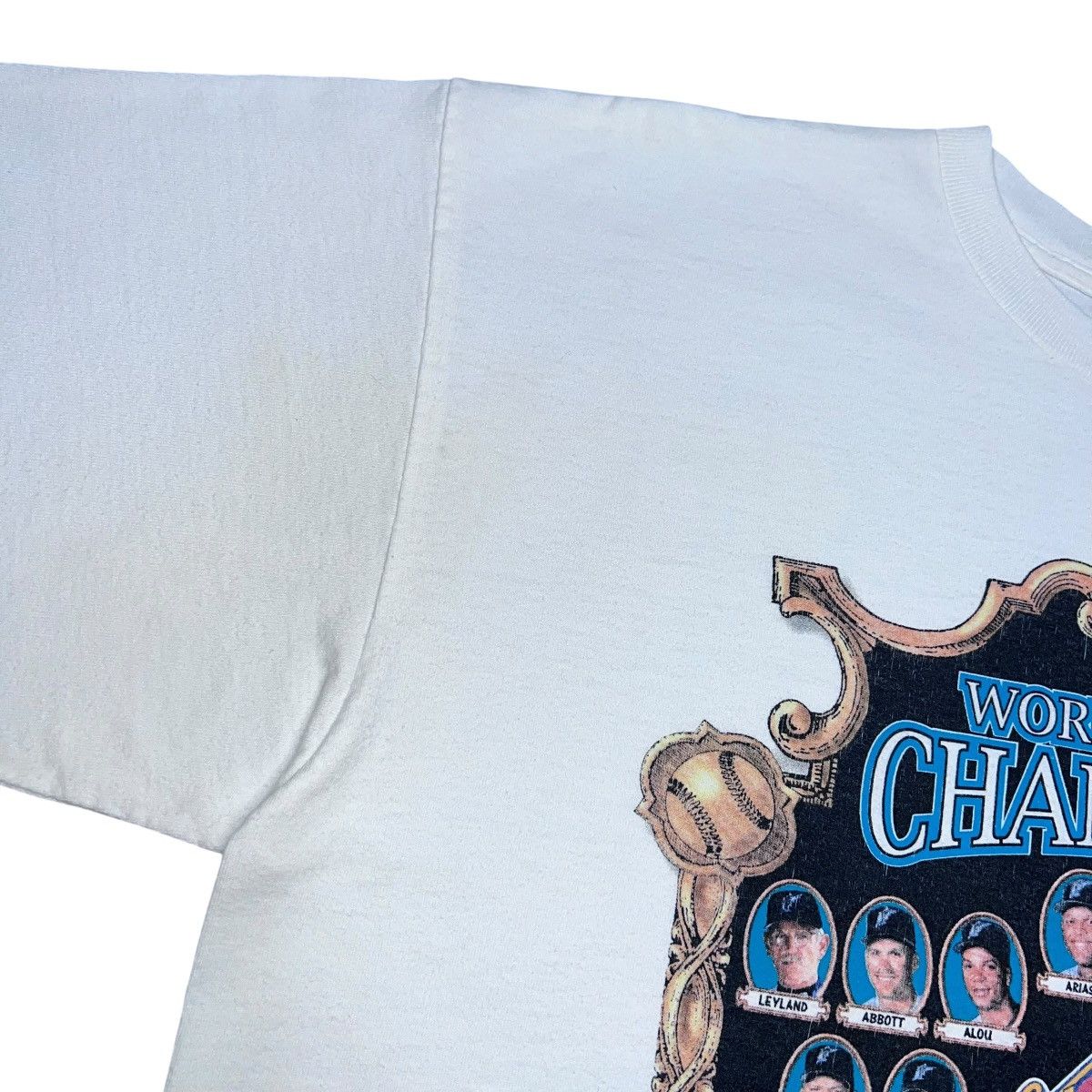 Starter 1997 MLB Florida Marlins World Series Champions Starter Tee Size US L / EU 52-54 / 3 - 6 Thumbnail