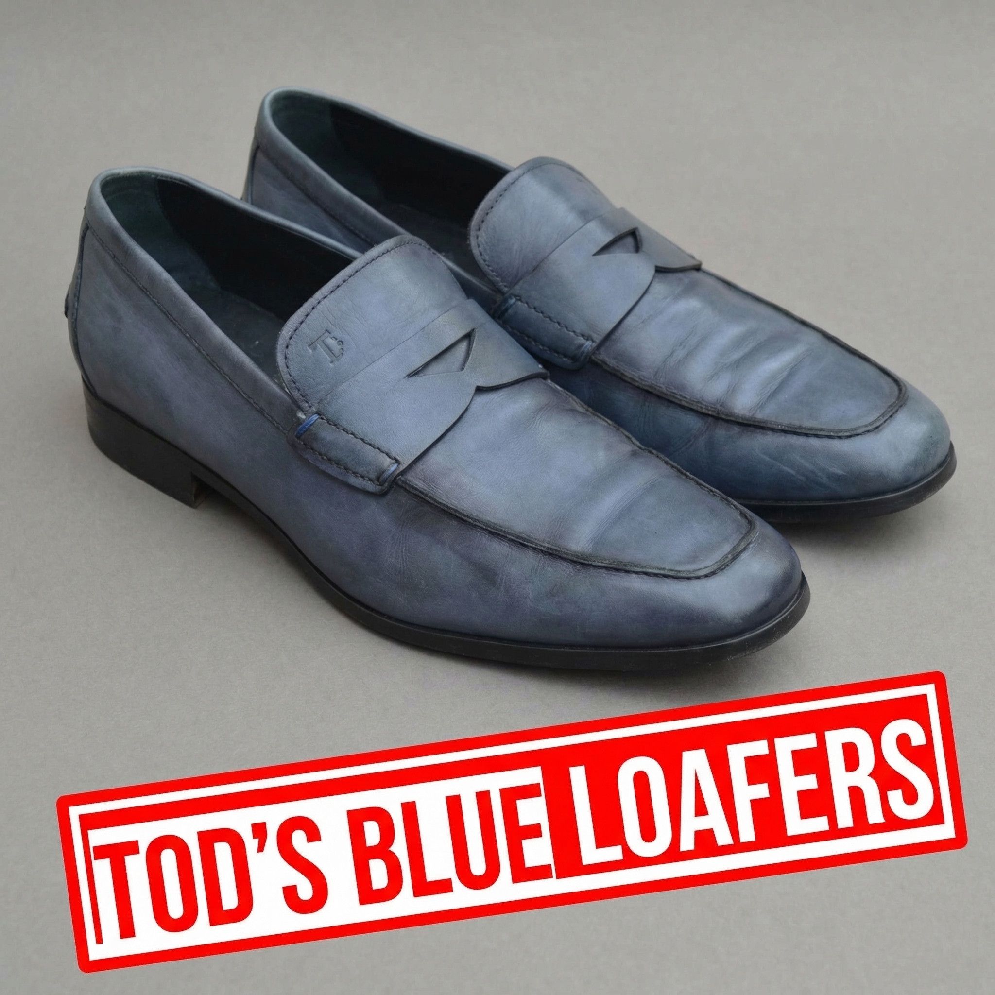 Tod's Tods Men’s Leather Loafers Size 11.5 US / 45 EU Size US 11.5 / EU 44-45 - 1 Thumbnail
