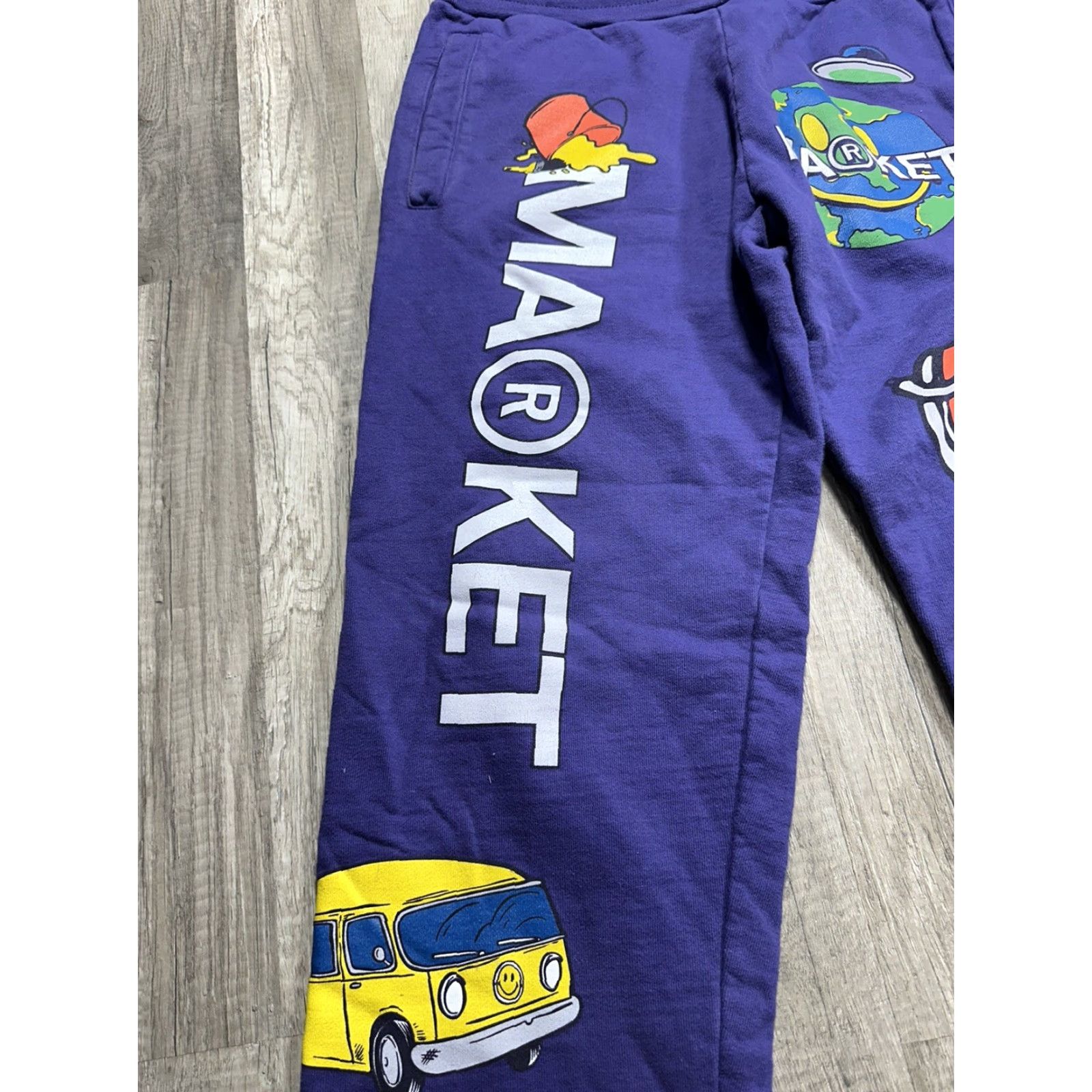 Market Market Sweatpants L Purple Men’s Pants Activewear Cotton Modern Cuffed Small Wear Size US 33 - 5 Thumbnail