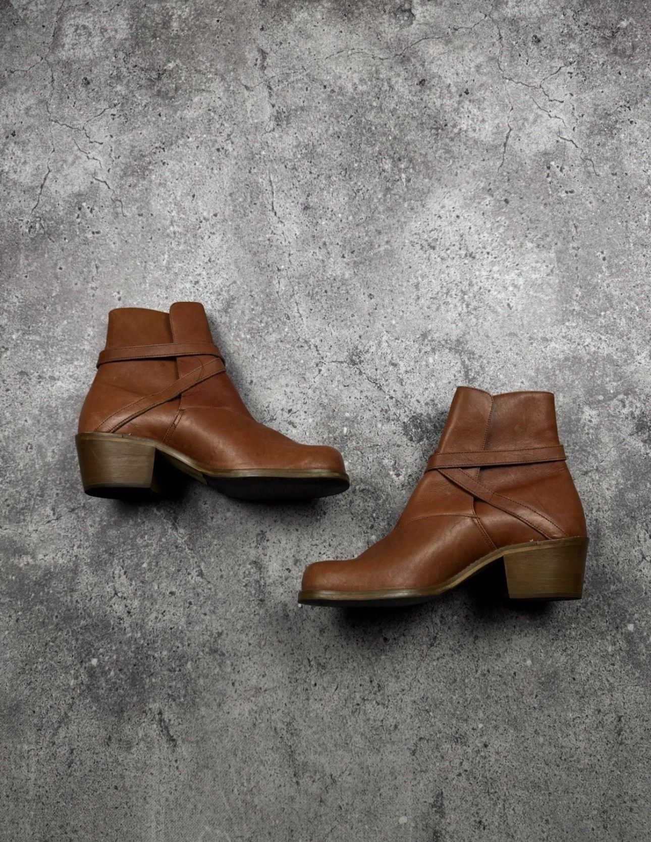 A.S.98 STRAPS BELTED A.S 98 style Boots Leather Style Rick Owens Size US 11 / EU 44 - 10 Thumbnail
