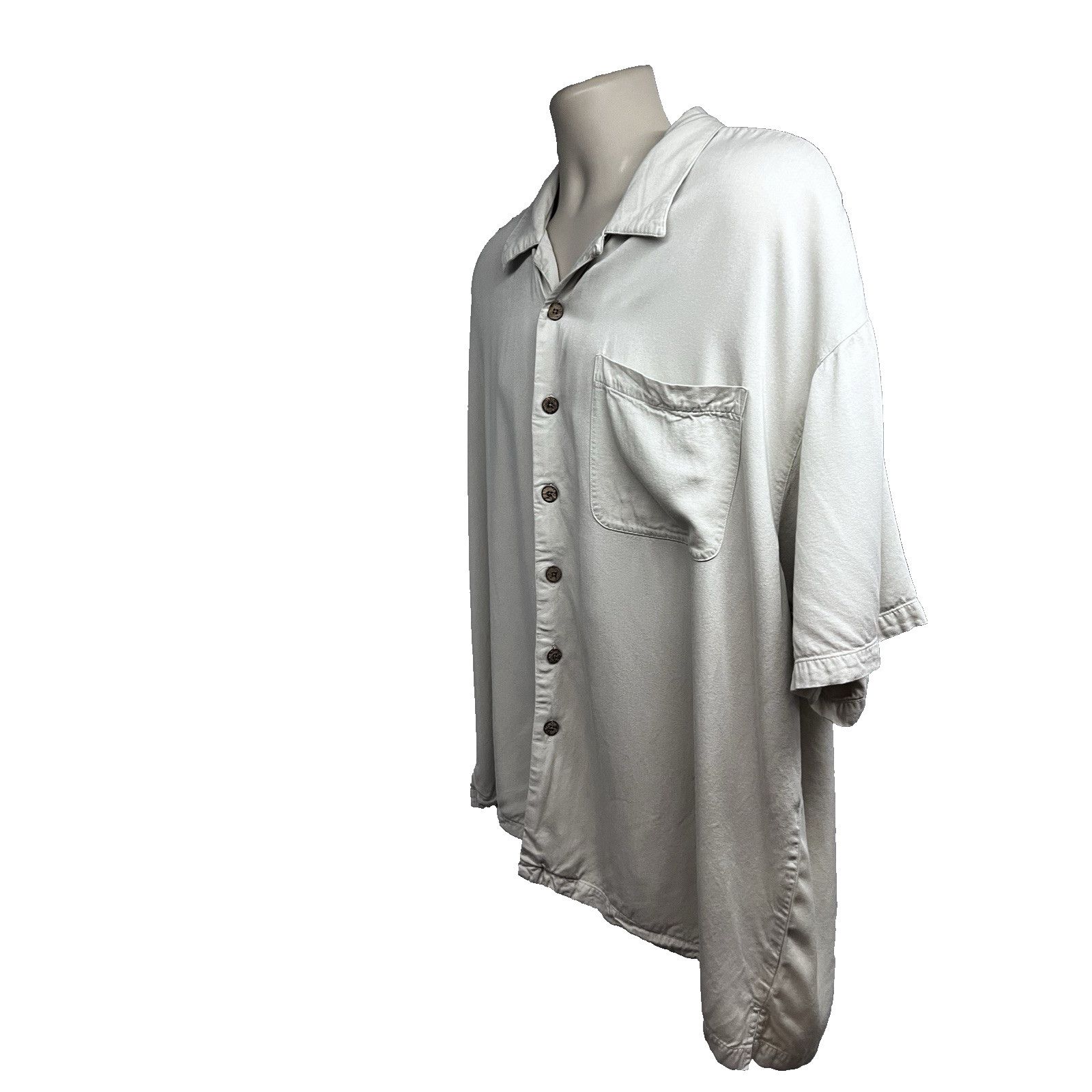 Tommy Bahama Tommy Bahama Beige Hawaiian Button Up Shirt 2XL Pocket Size US XXL / EU 58 / 5 - 3 Thumbnail