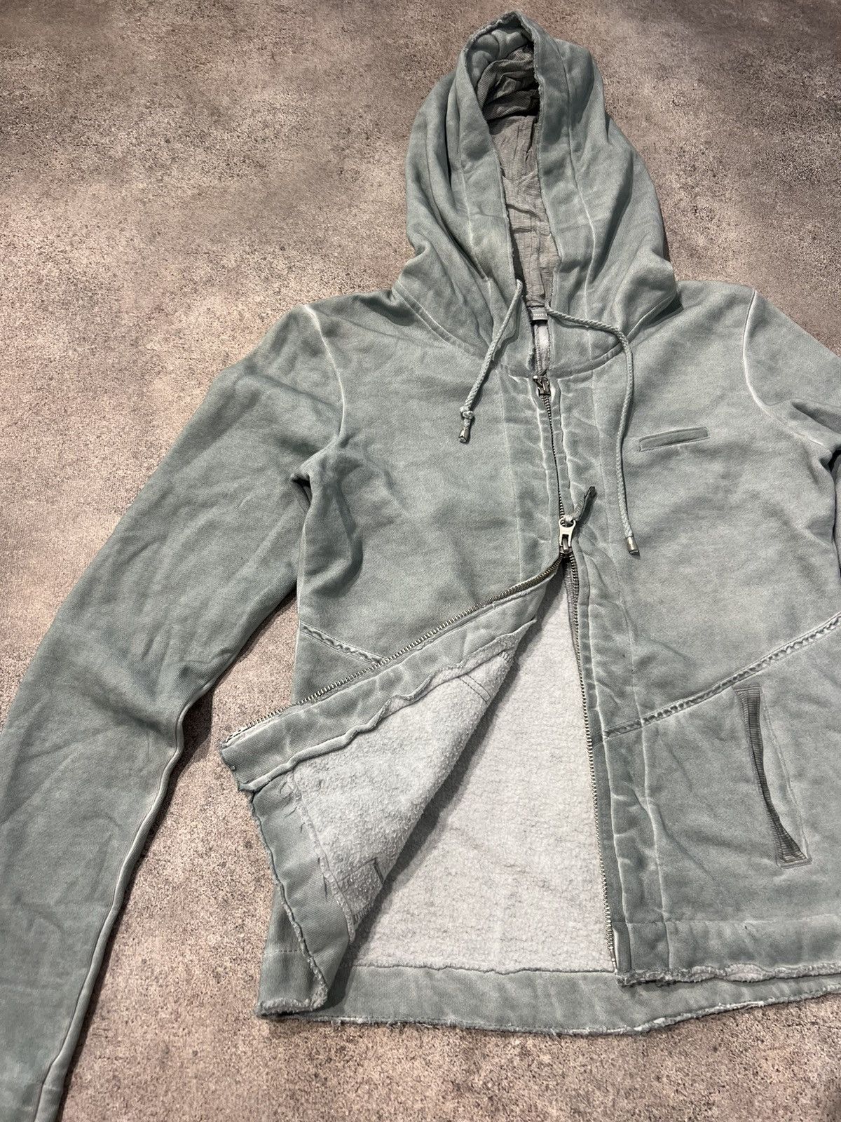Vintage NILE washed double zip hoodie Size XS / US 0-2 / IT 36-38 - 4 Thumbnail