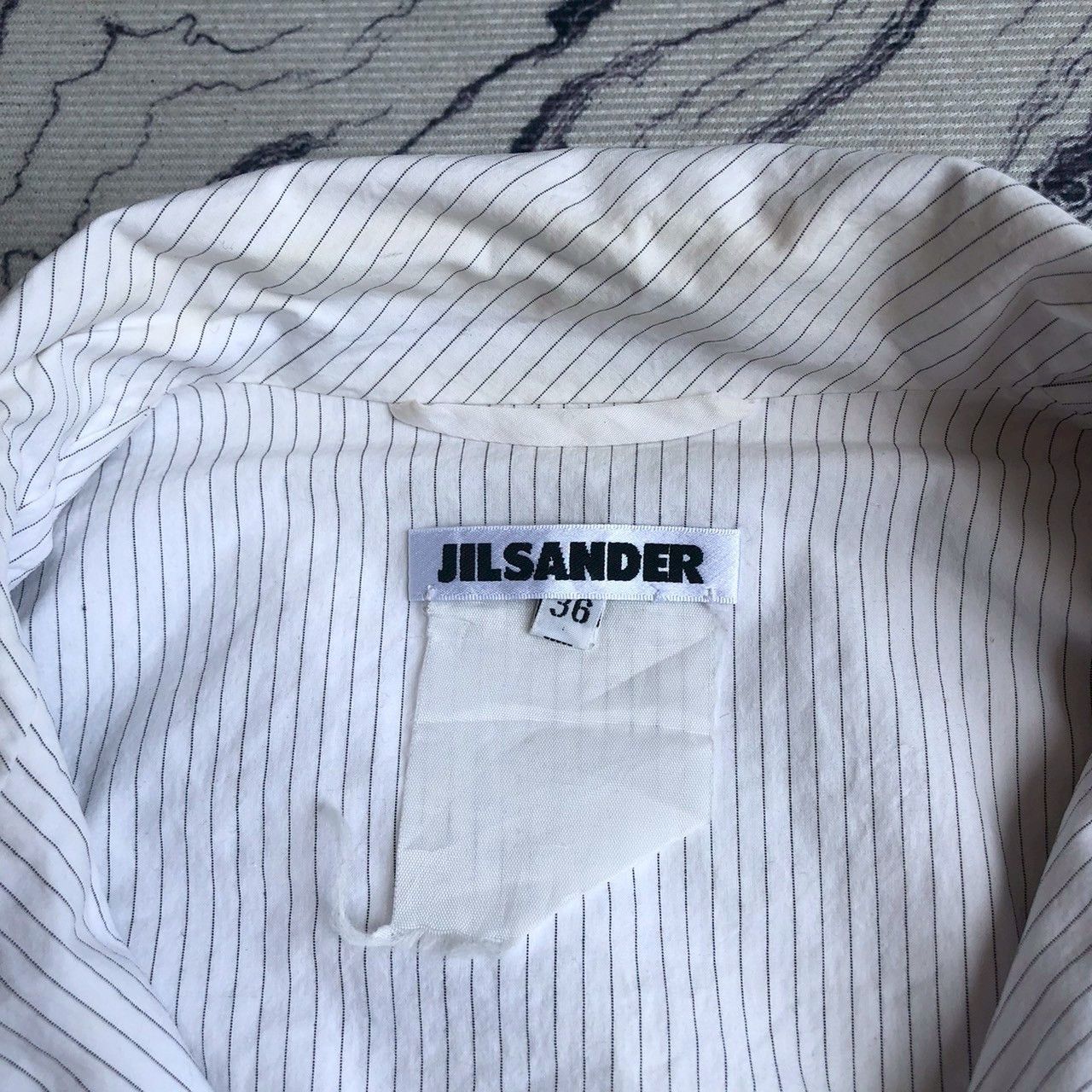 Jil Sander Jil Sander Minimal Pinstripe Zip Vintage Jacket Size XS / US 0-2 / IT 36-38 - 11 Thumbnail