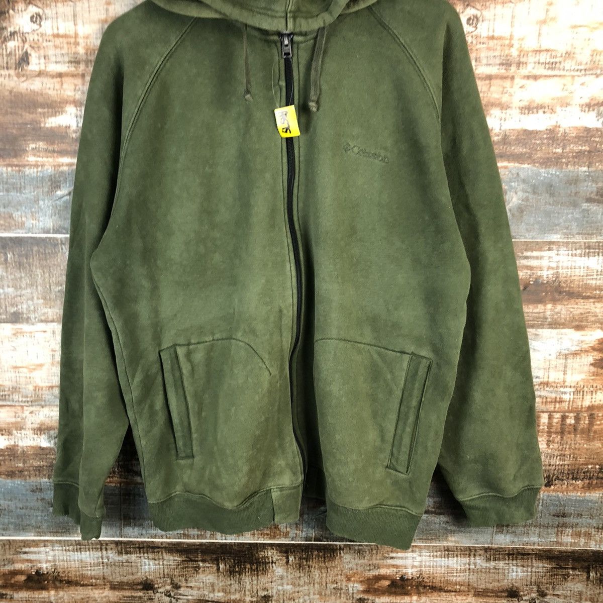 Columbia Columbia Green faded plain sweater Hoodie #A1575 Size US M / EU 48-50 / 2 - 6 Thumbnail