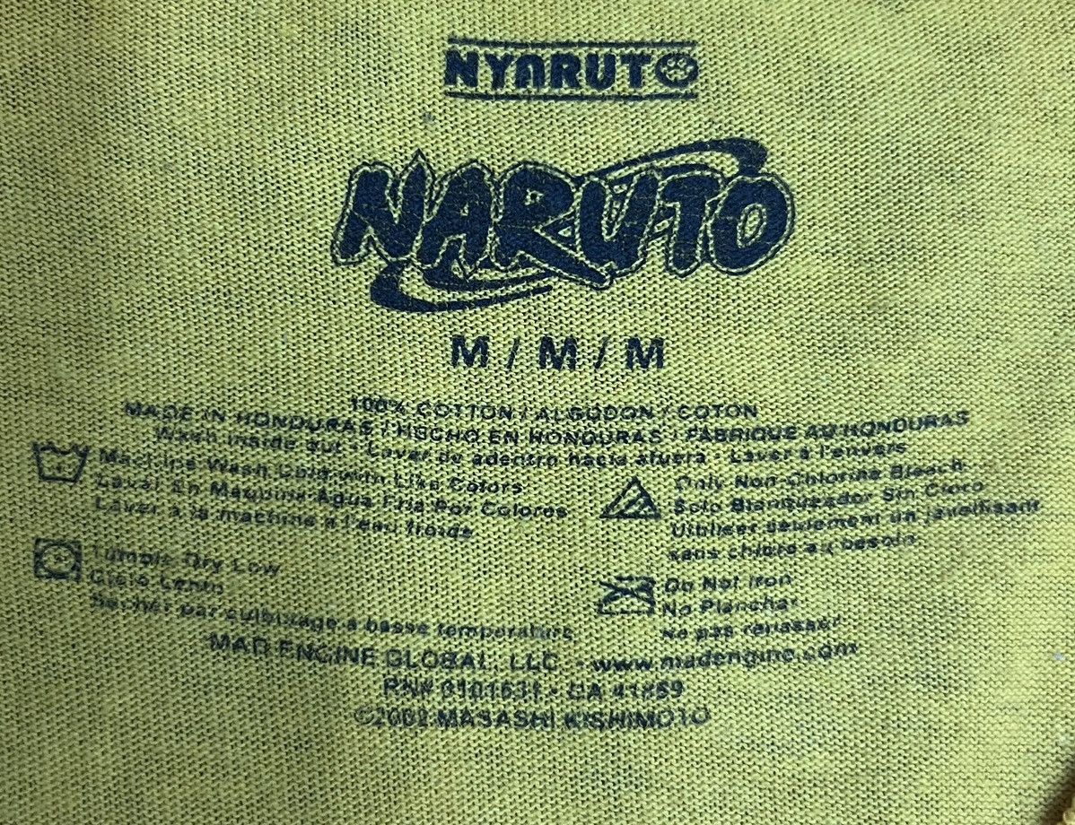 Anime 2002 MASASHI KISHIMOTO NARUTO NYARUTO SHIRT Size US M / EU 48-50 / 2 - 6 Thumbnail