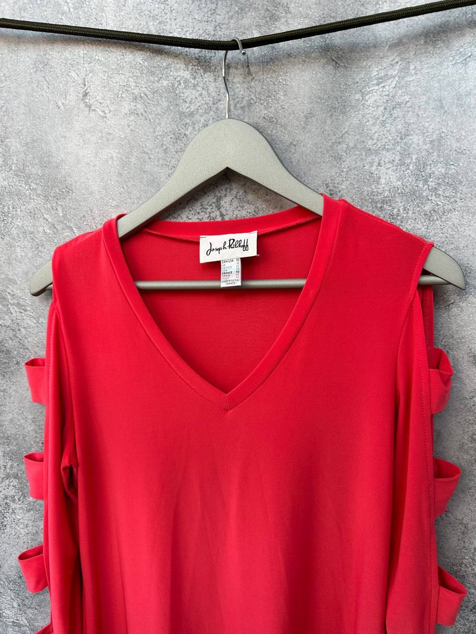Joseph Ribkoff Joseph Ribkoff Red Ladder Sleeve Tunic Dress Canada Size M / US 6-8 / IT 42-44 - 5 Thumbnail