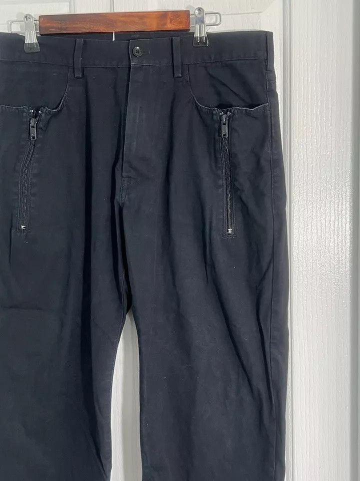 Y-3 Y-3 Cropped Pants 3 Stripe Logo Zipper Pocket Black Small Size US 32 / EU 48 - 2 Thumbnail