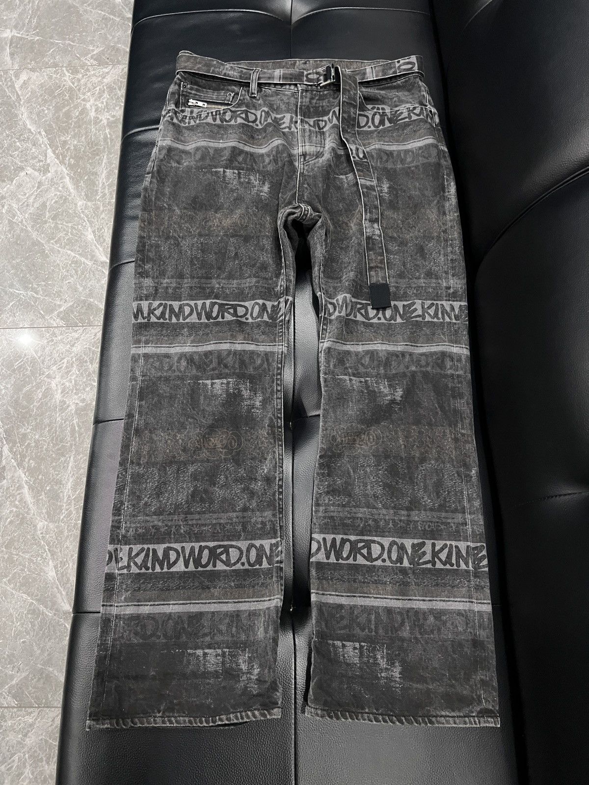 Sacai Sacai by Eric Haze SS23 Graffiti Print Jeans Size US 32 / EU 48 - 1 Thumbnail