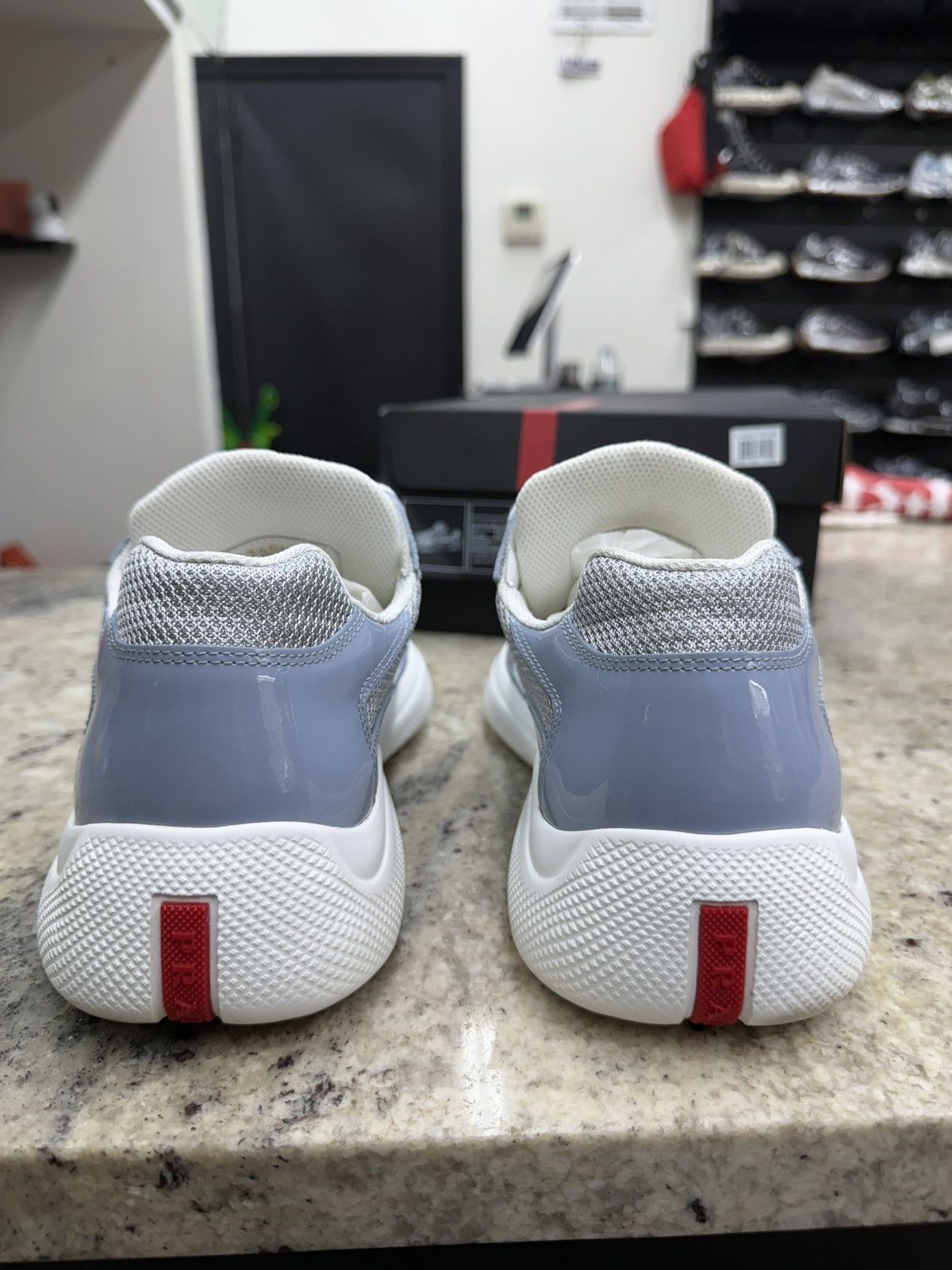 Prada American Prada Baby Blue Shiny Cups Size US 9.5 / EU 42-43 - 4 Thumbnail