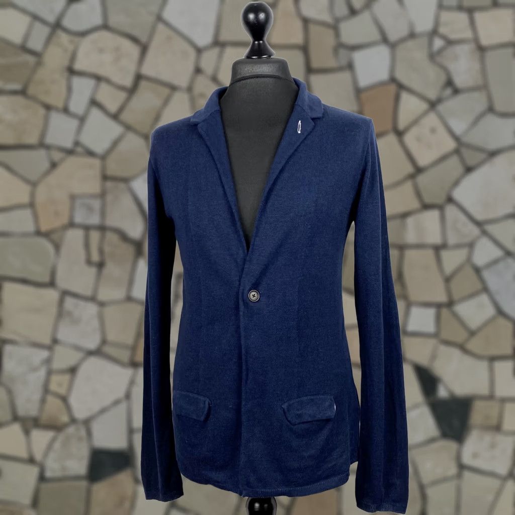 Gant GANT Rugger Cardigan Jumper Blue Linen Viscose Mens Size S Connecticut Size US S / EU 44-46 / 1 - 1 Thumbnail