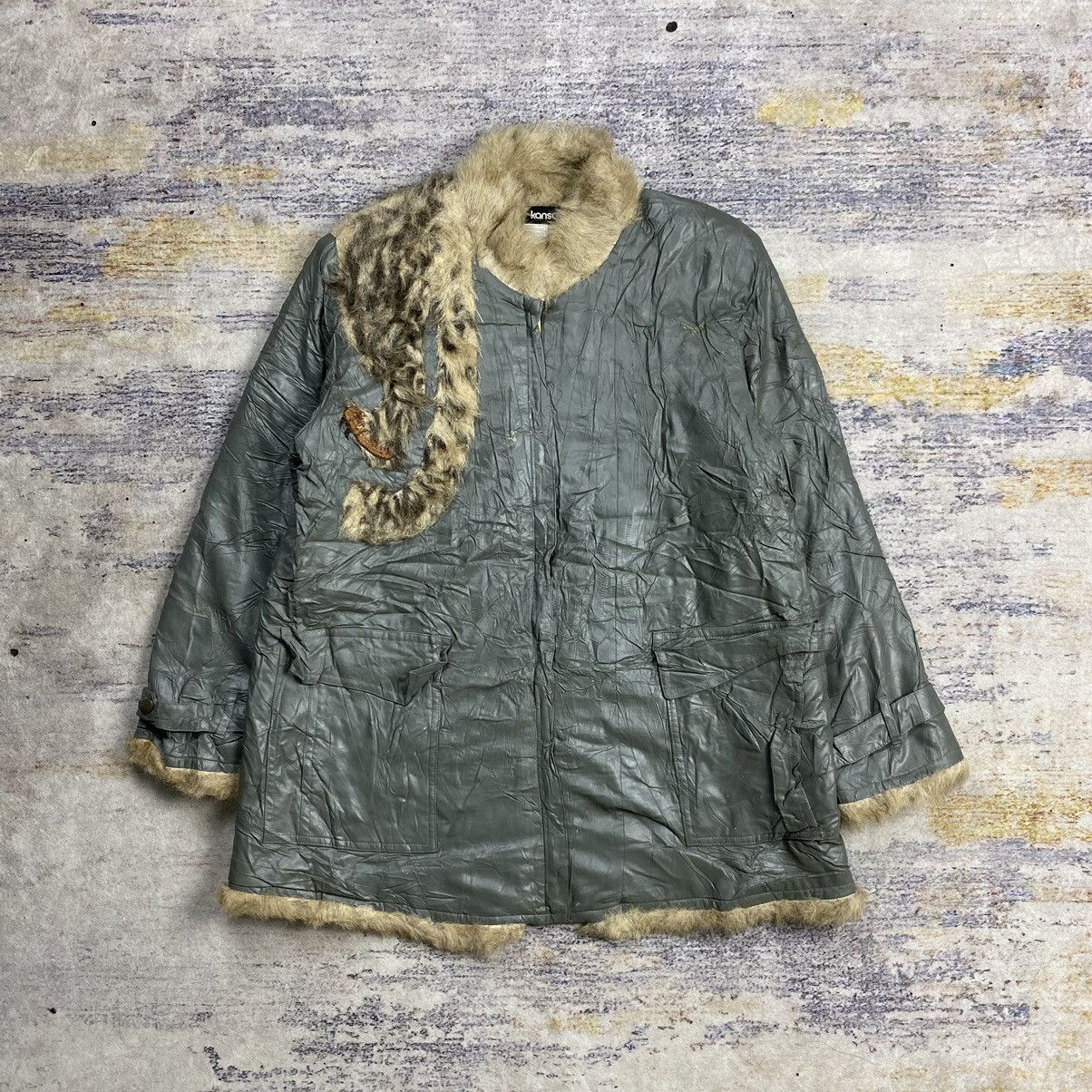 Kansai Yamamoto × Vintage archive vintage 90s Kansai Yamamoto tiger fur jacket Size US M / EU 48-50 / 2 - 2 Thumbnail