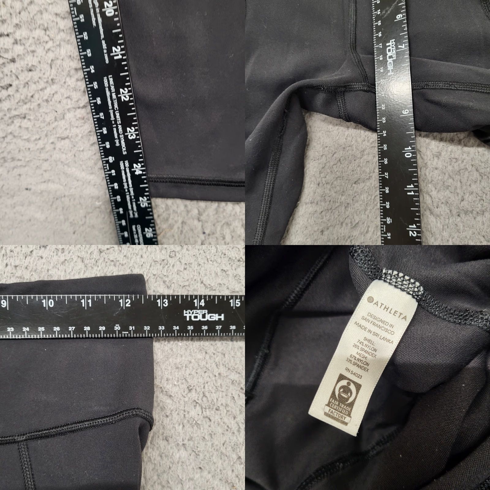 Athleta Athleta Leggings Women’s Size Small Black Crop Workout W/ Zipper Pocket Pants Size 28" / US 6 / IT 42 - 8 Thumbnail