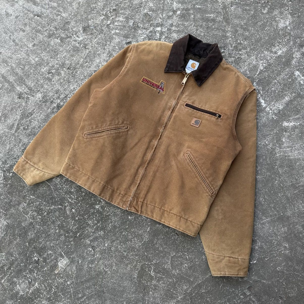 Carhartt Crazy Vintage Faded Carhartt Detroit Jacket J97 BRN Size US M / EU 48-50 / 2 - 2 Thumbnail