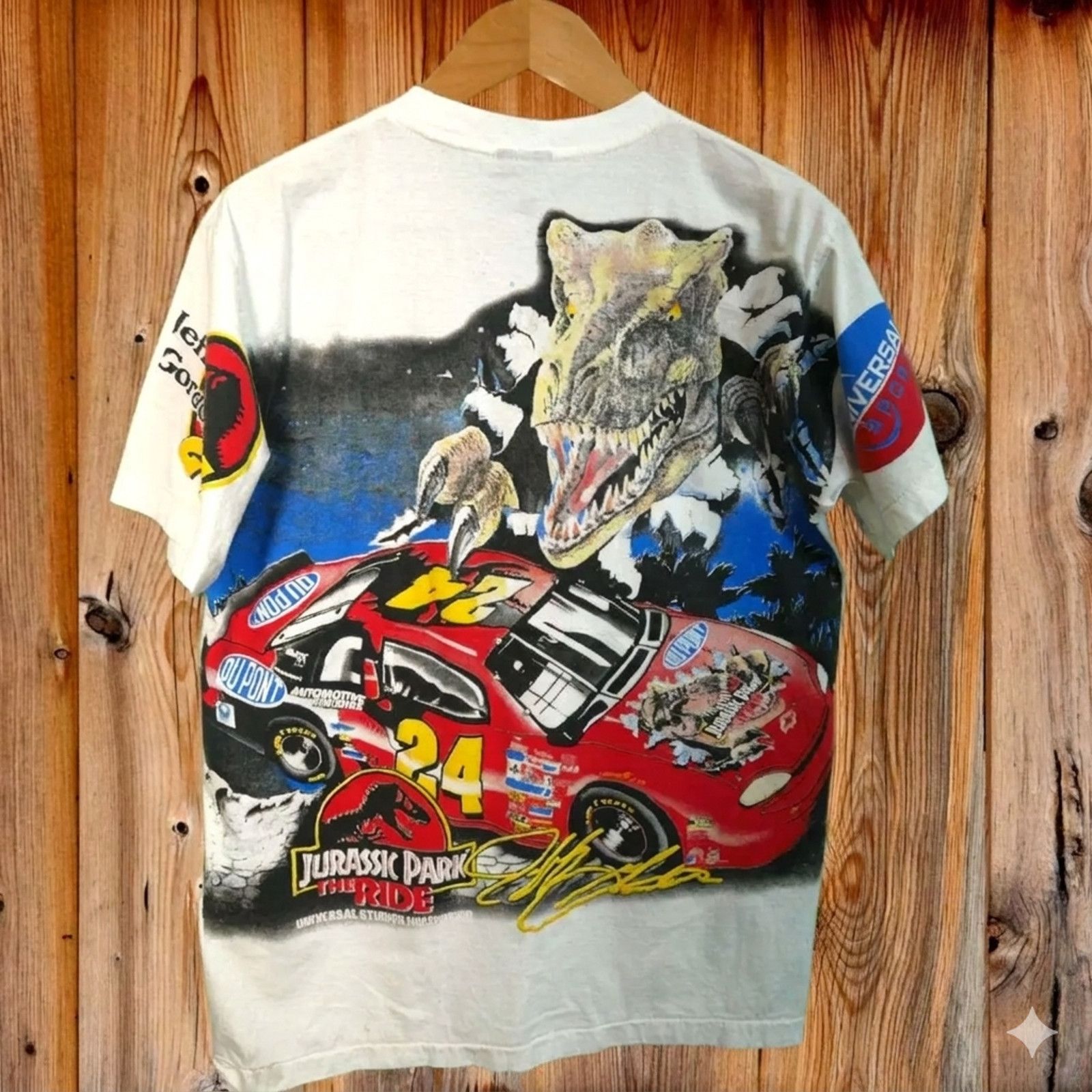 Backbone Giant Nascar Jurassic Park Jeff gordan AOP Bootleg XL Size US XL / EU 56 / 4 - 2 Thumbnail