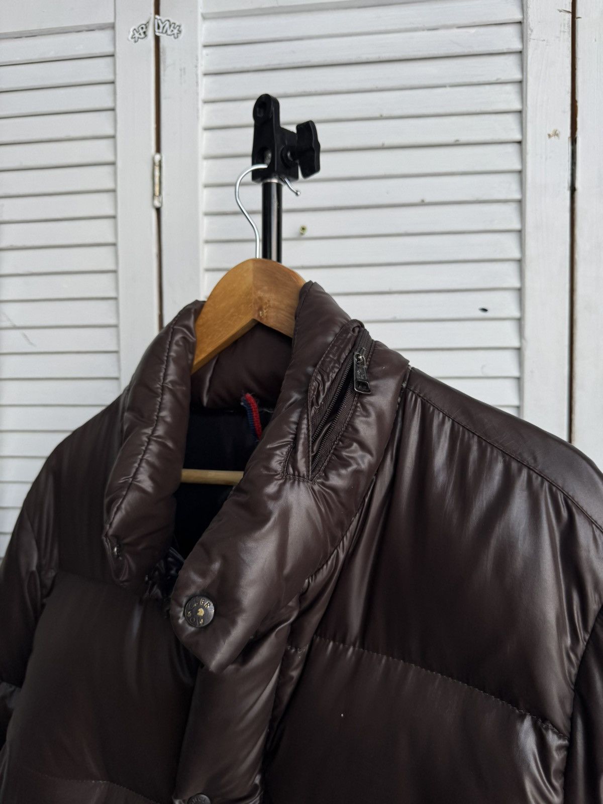 Moncler Moncler Maya Chocolate Brown Glossy Down Puffer Jacket Size US XL / EU 56 / 4 - 19 Thumbnail