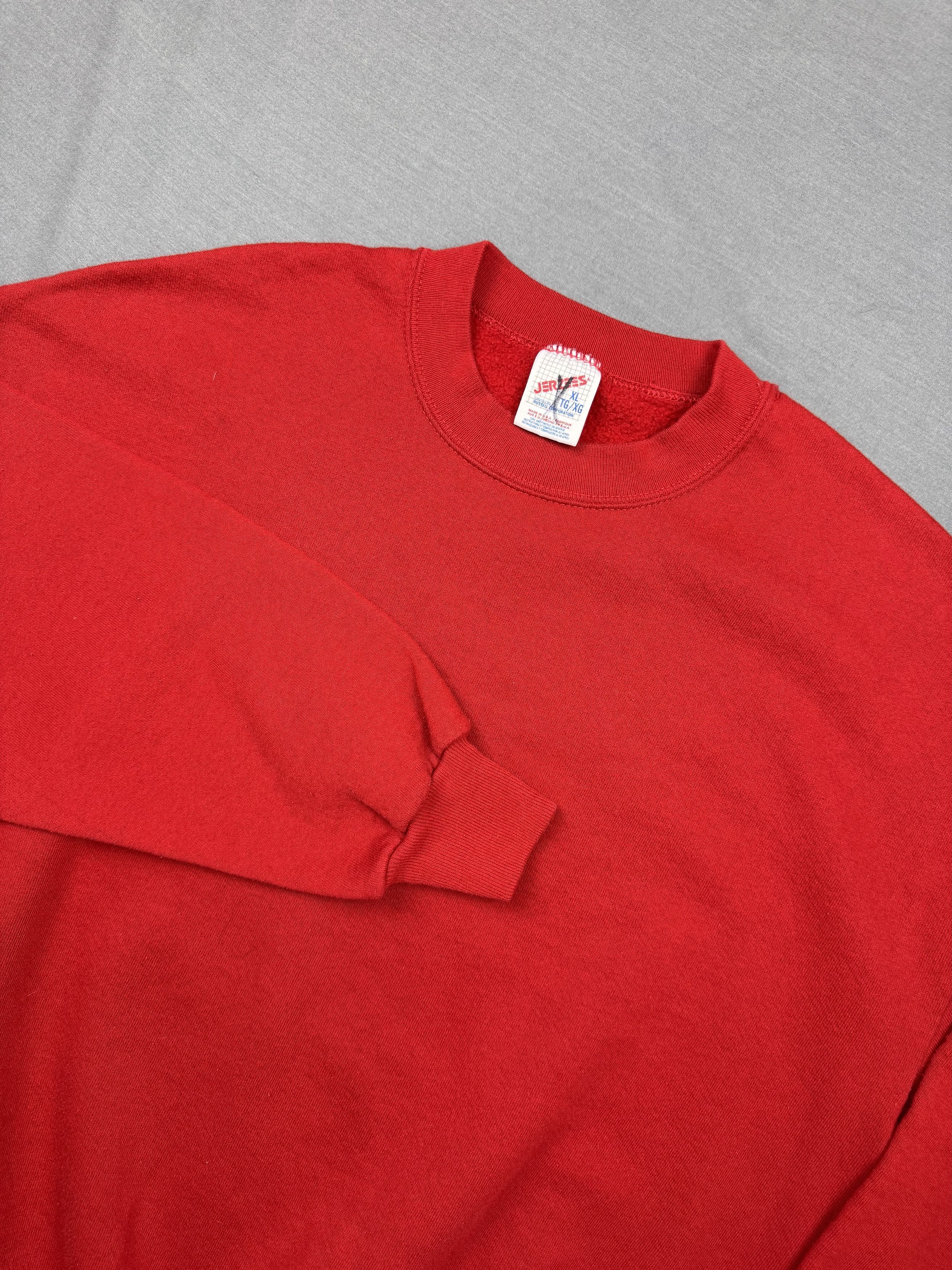 Jerzees Vintage Jerzees Sweatshirt Blank Crewneck Fleece 90s Size US XL / EU 56 / 4 - 1 Thumbnail