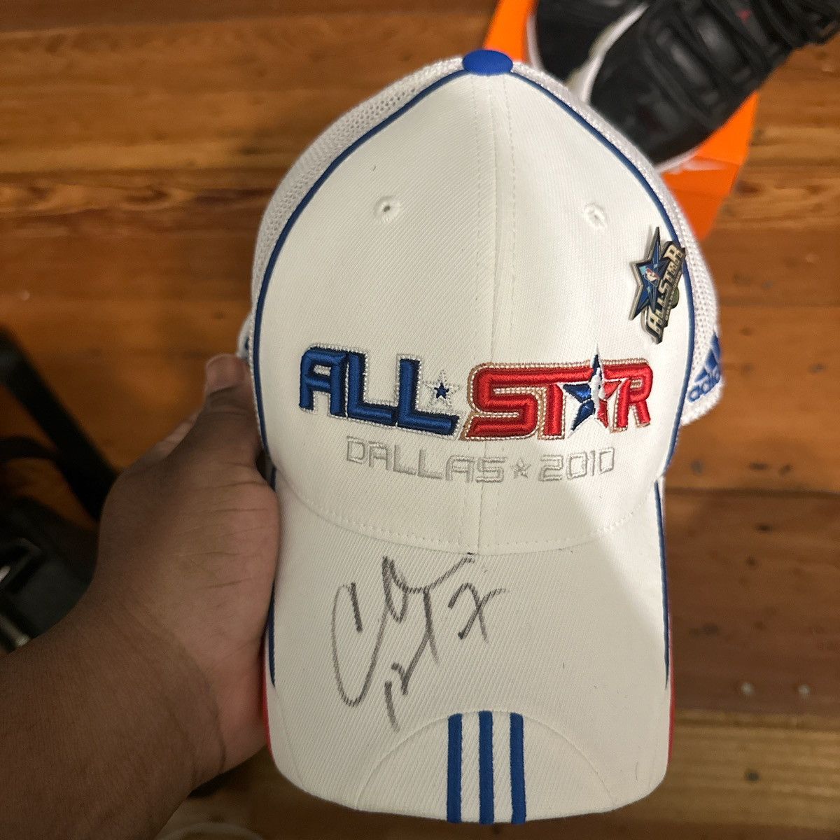 Adidas × Vintage Carmelo anthony signed hat Size 46 - 3 Thumbnail