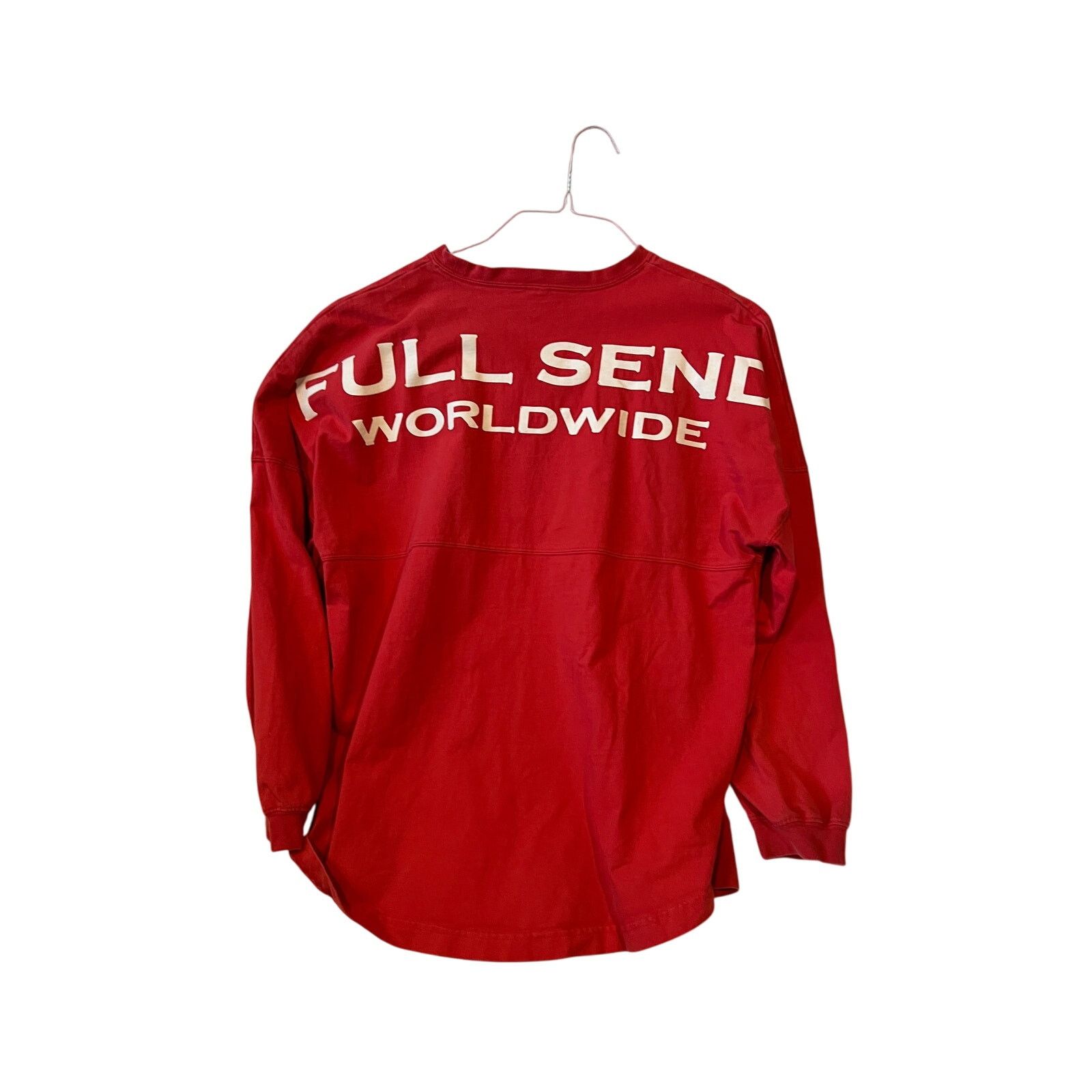 Full Send Full Send Worldwide Red Long Sleeve Cotton T-Shirt Mens M Size US M / EU 48-50 / 2 - 2 Thumbnail