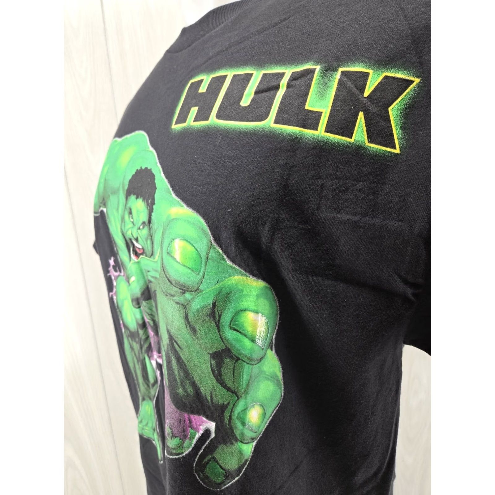 Vintage VINTAGE Marvel Comics The Hulk 2003 Movie Promo T-Shirt Mens Large Black Cotton Blend Short Sleeve NWT Size US L / EU 52-54 / 3 - 6 Thumbnail