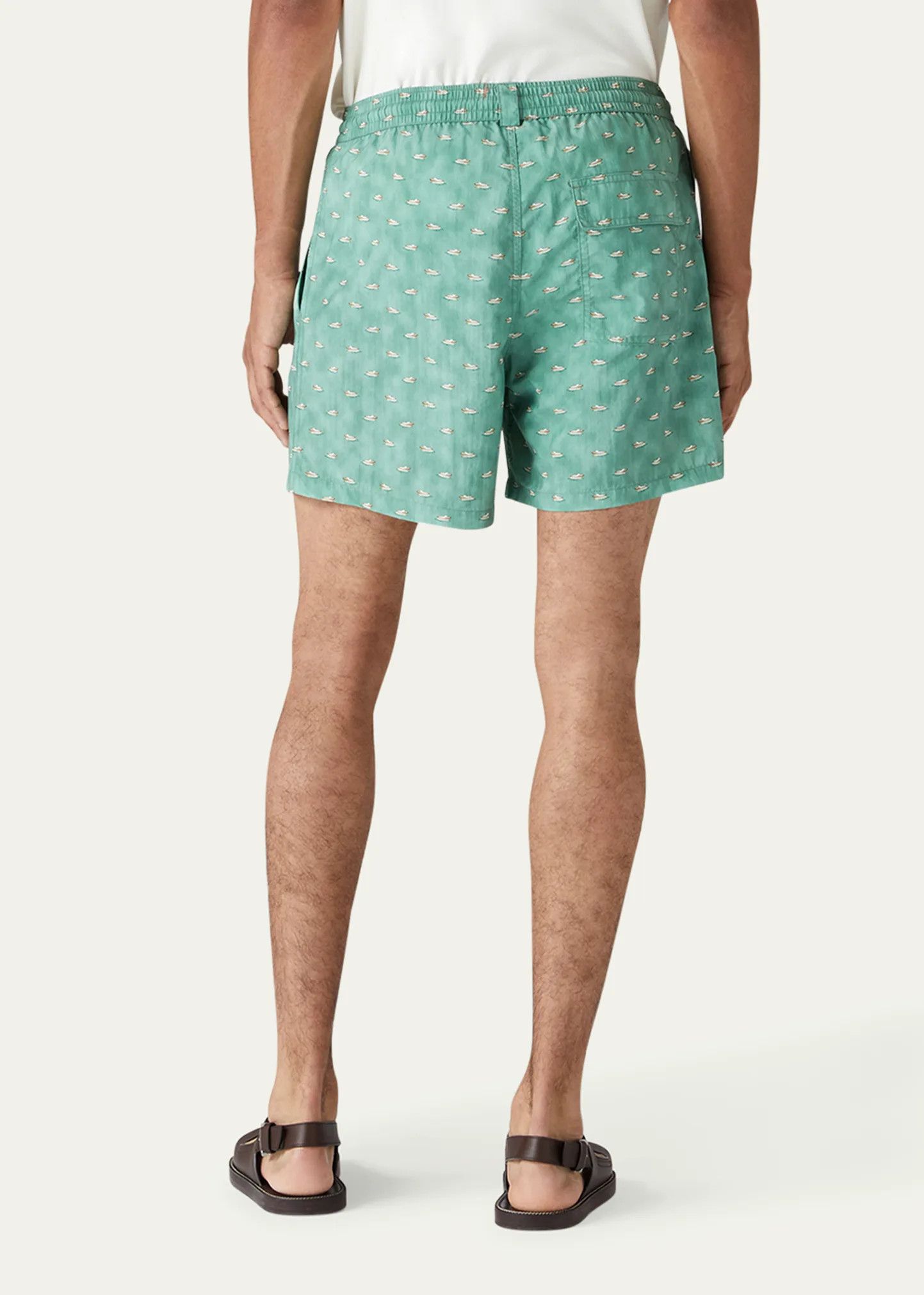 Loro Piana o1srvl11e1024 Bay Swim Trunk in Green Size US 30 / EU 46 - 3 Thumbnail