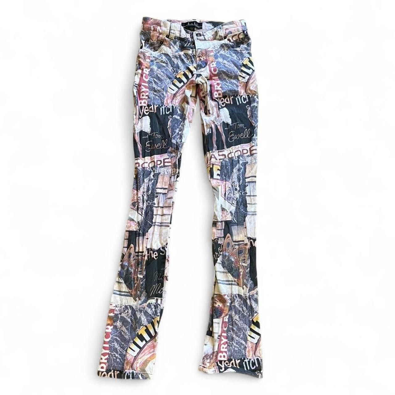 Nicole Miller VINTAGE • NICOLE MILLER MARILYN LOW RISE SKINNY FLARE JEANS Size 25" / US 0 / IT 36 - 1 Thumbnail