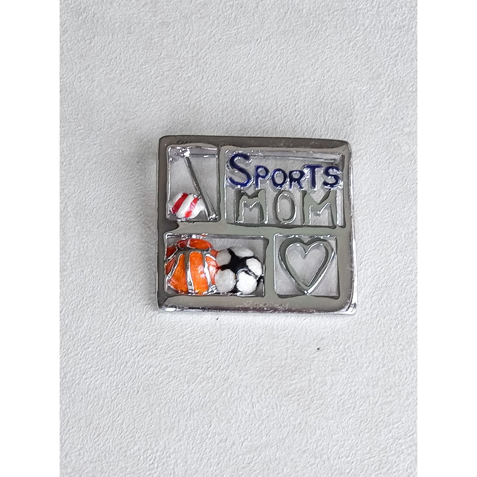 The Unbranded Brand Vintage Sports Mom Square Pin Soccer Football Balls Size ONE SIZE - 3 Thumbnail
