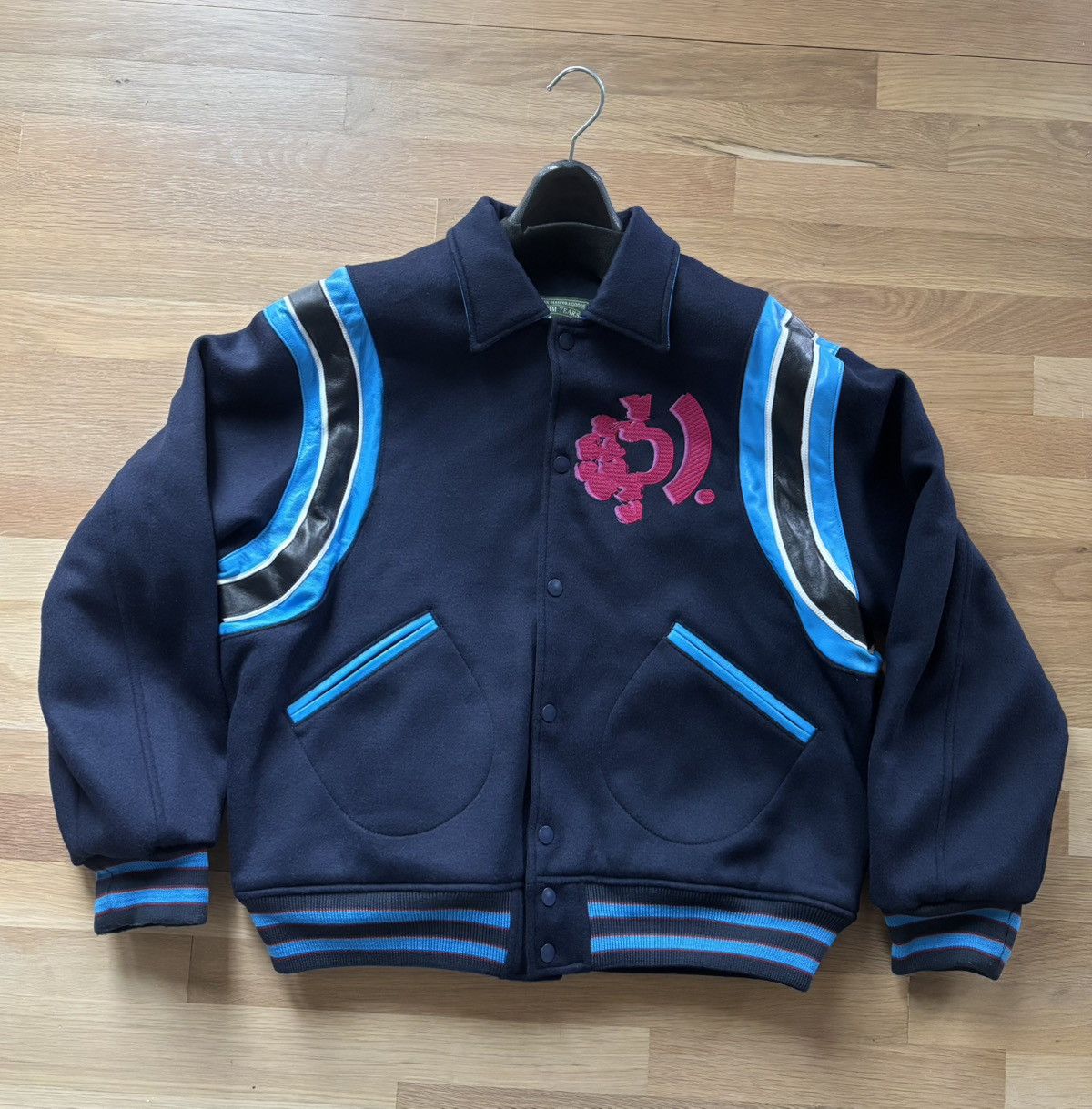 DENIM TEARS Denim Tears Bstroy Tears Varsity Jacket Size US L / EU 52-54 / 3 - 5 Thumbnail