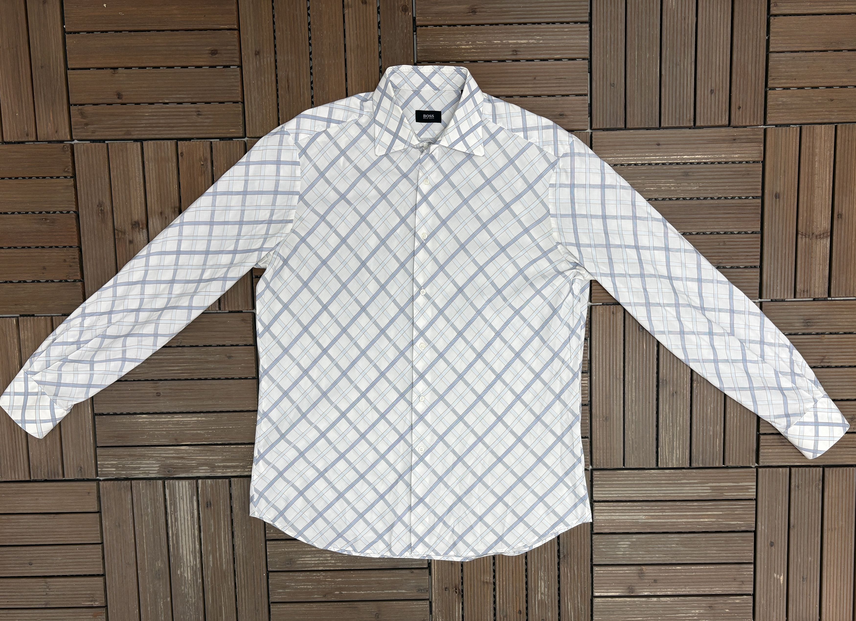 Hugo Boss BOSS Hugo Boss White Button Down Shirt Size US L / EU 52-54 / 3 - 5 Thumbnail