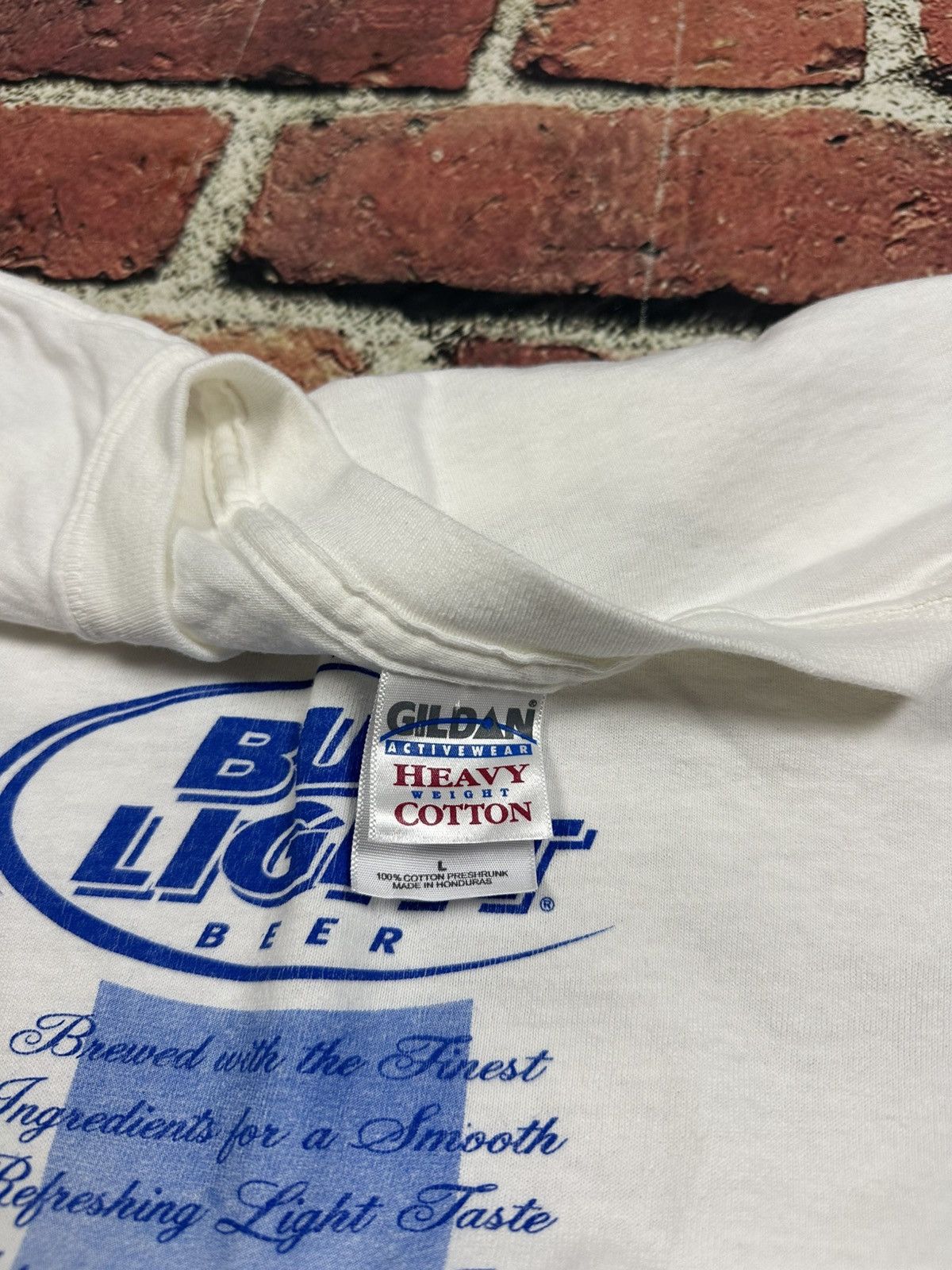 Budweiser Vintage BUD LIGHT Beer Promo T Shirt 2005 Y2K Anheuser Busch Size US L / EU 52-54 / 3 - 7 Thumbnail