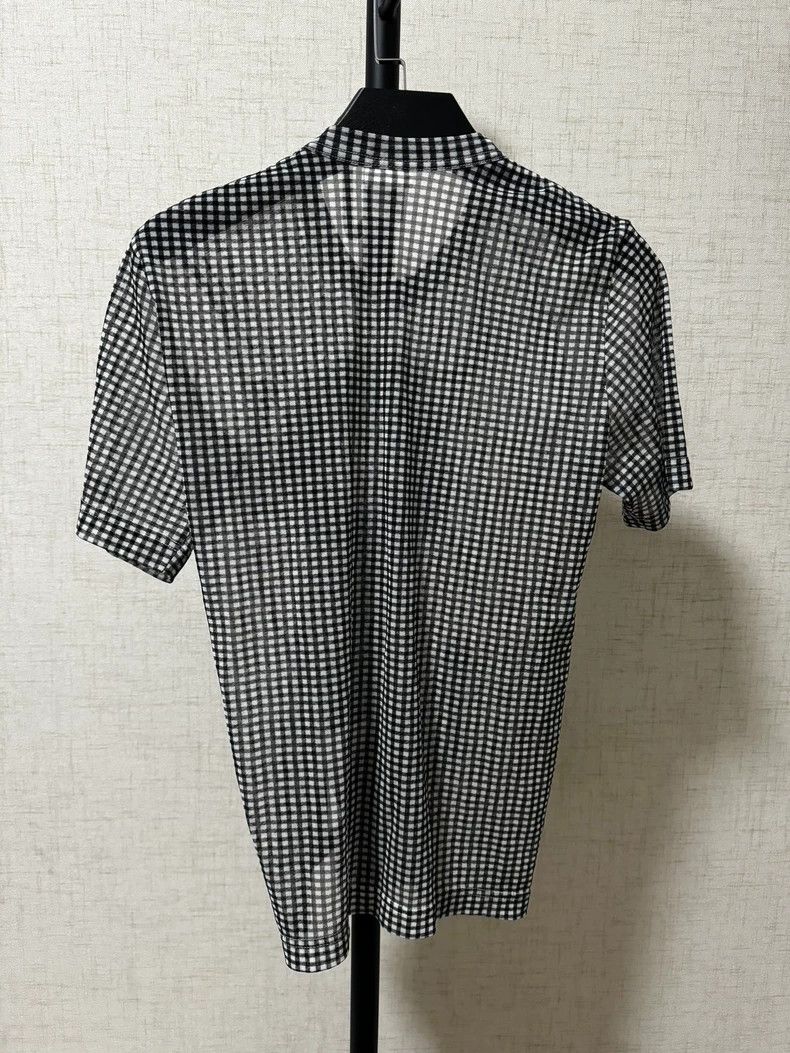 Comme des Garcons Comme Des Garcons Translucent black and white plaid floral Size L / US 10 / IT 46 - 2 Thumbnail