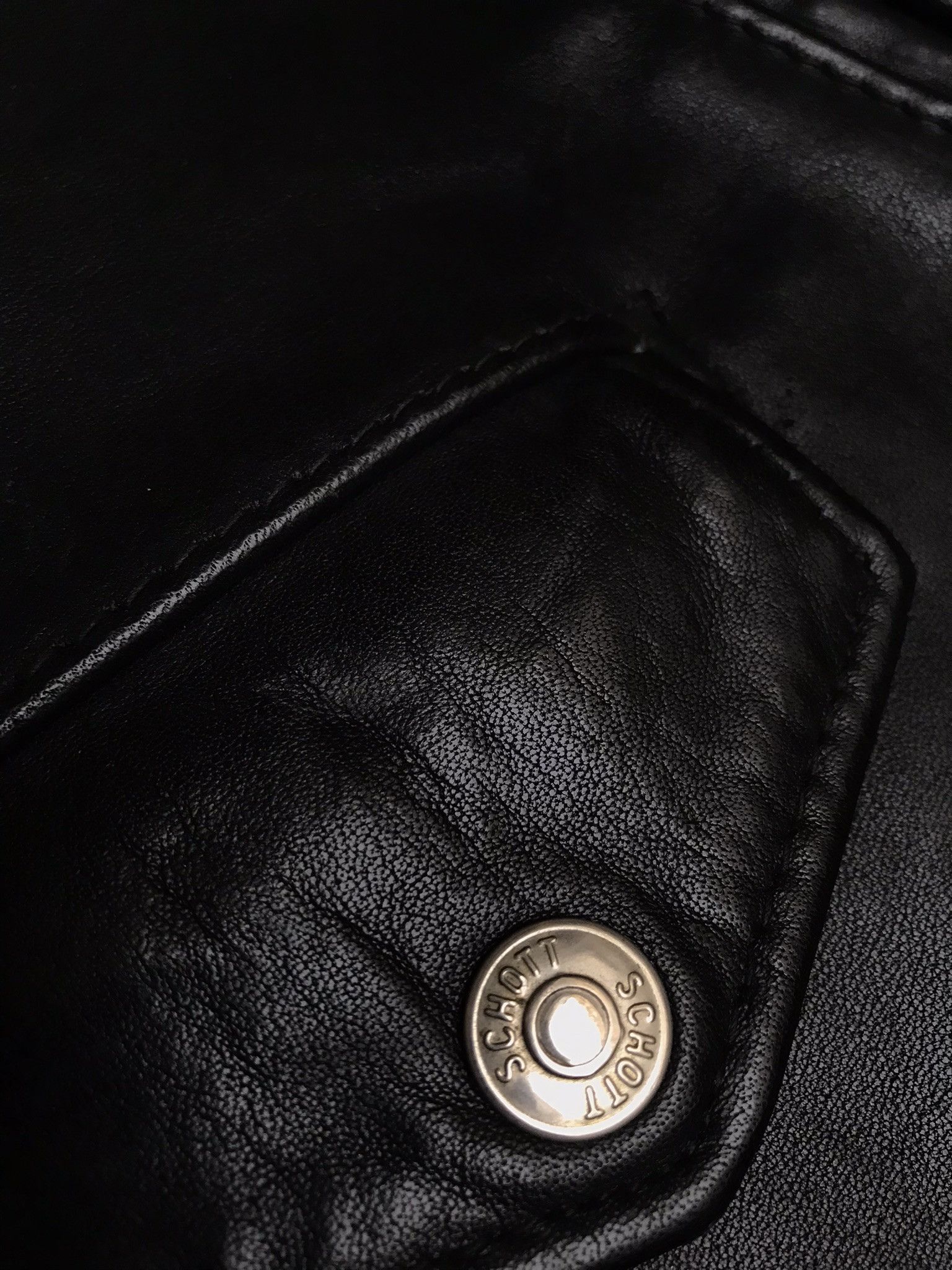 Schott SCHOTT NYC made in USA black leather perfecto nwot condition Size US S / EU 44-46 / 1 - 6 Thumbnail