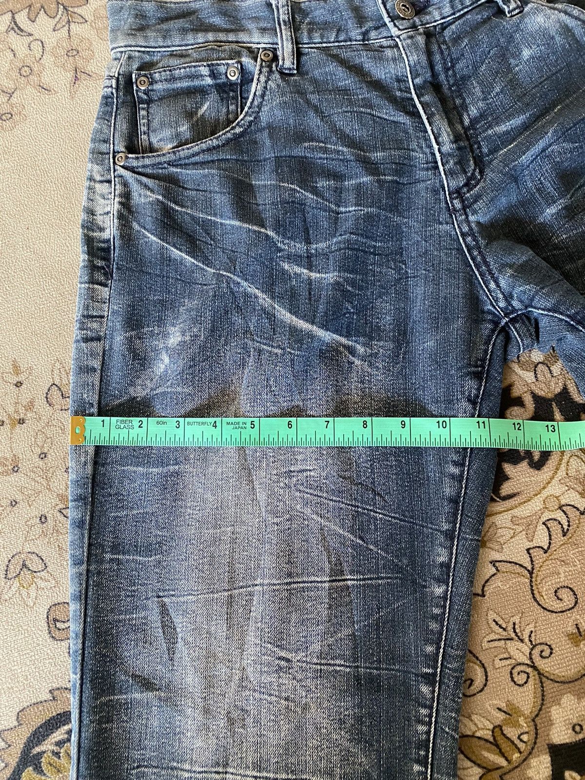Japanese Brand Japanese Brand Lightning Style Distressed Denim Size US 32 / EU 48 - 15 Thumbnail