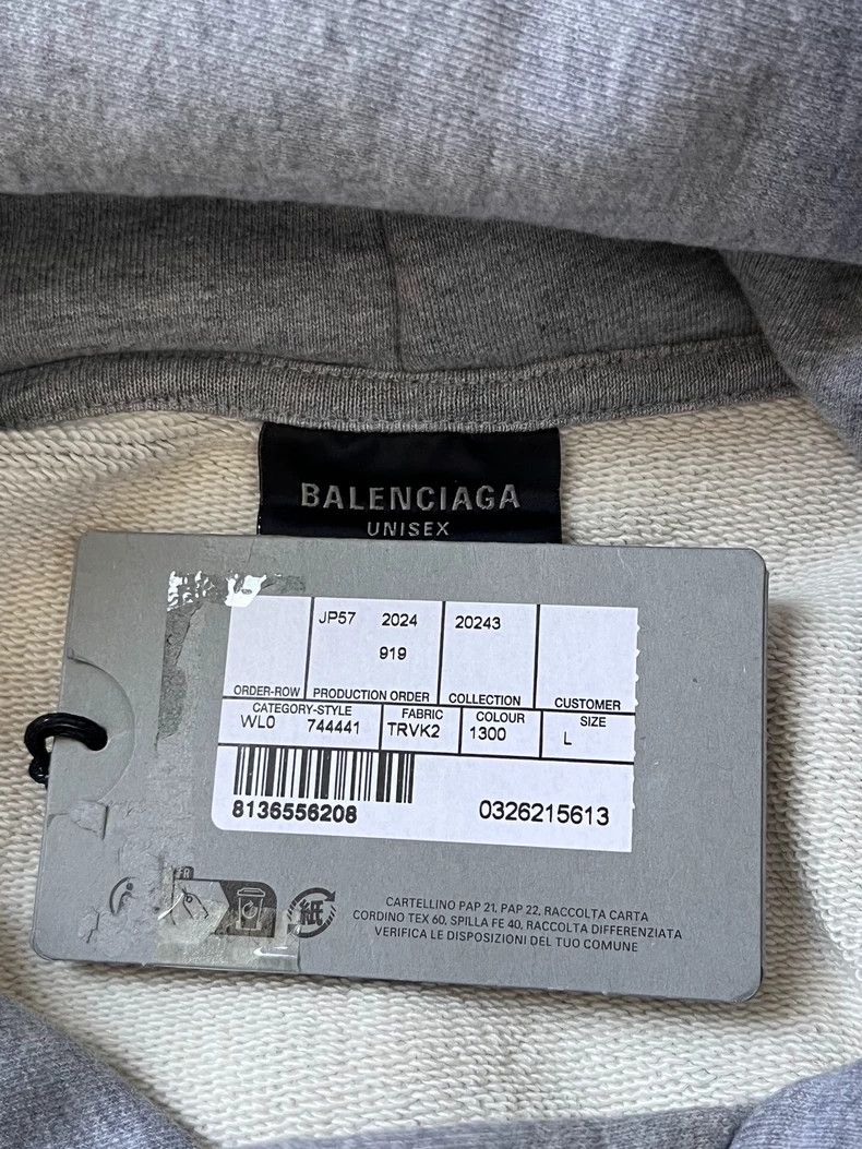 Balenciaga Balenciaga Letter Logo hooded long sleeve sweatshirt Size US L / EU 52-54 / 3 - 6 Thumbnail
