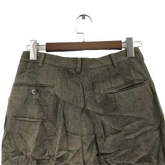 Beverly Hills Polo Club Vtg POLO CLUB USA Green Wool Casual Pant Trouser Slack Size US 28 / EU 44 - 4 Thumbnail
