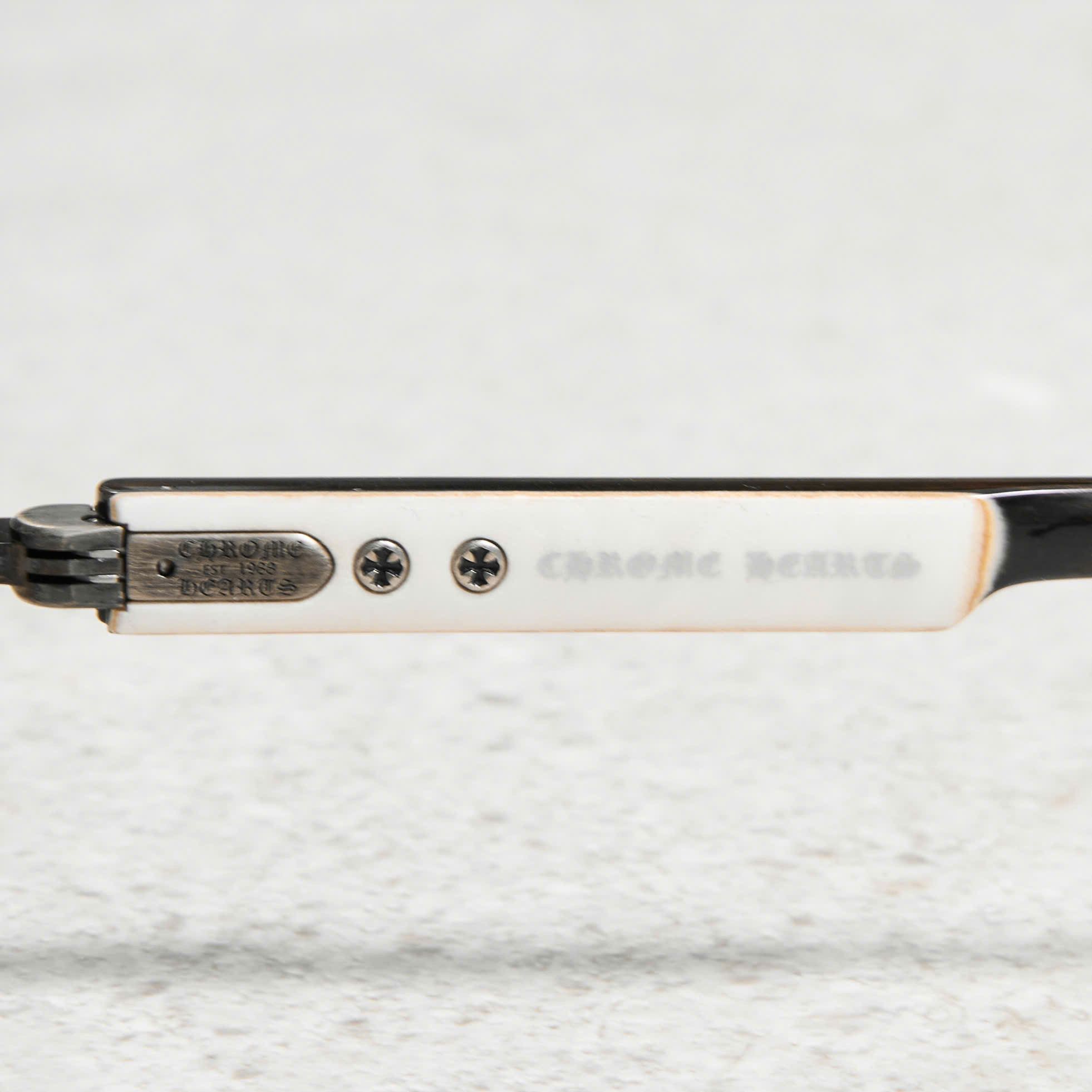 Chrome Hearts CHROME HEARTS DEEP II Antique Silver/White Ebony Wood-PV Sun Size ONE SIZE - 4 Thumbnail