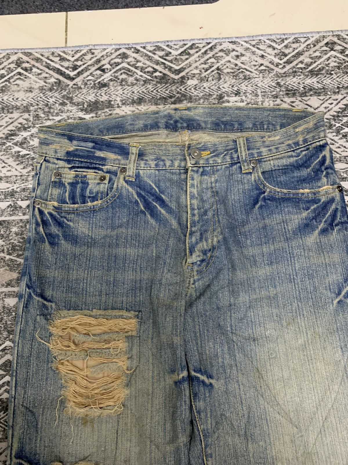 If Six Was Nine HYSTERIC GLAMOUR INSPIRED JAPANESE UNBRAND DISTRESSED Size US 32 / EU 48 - 9 Thumbnail