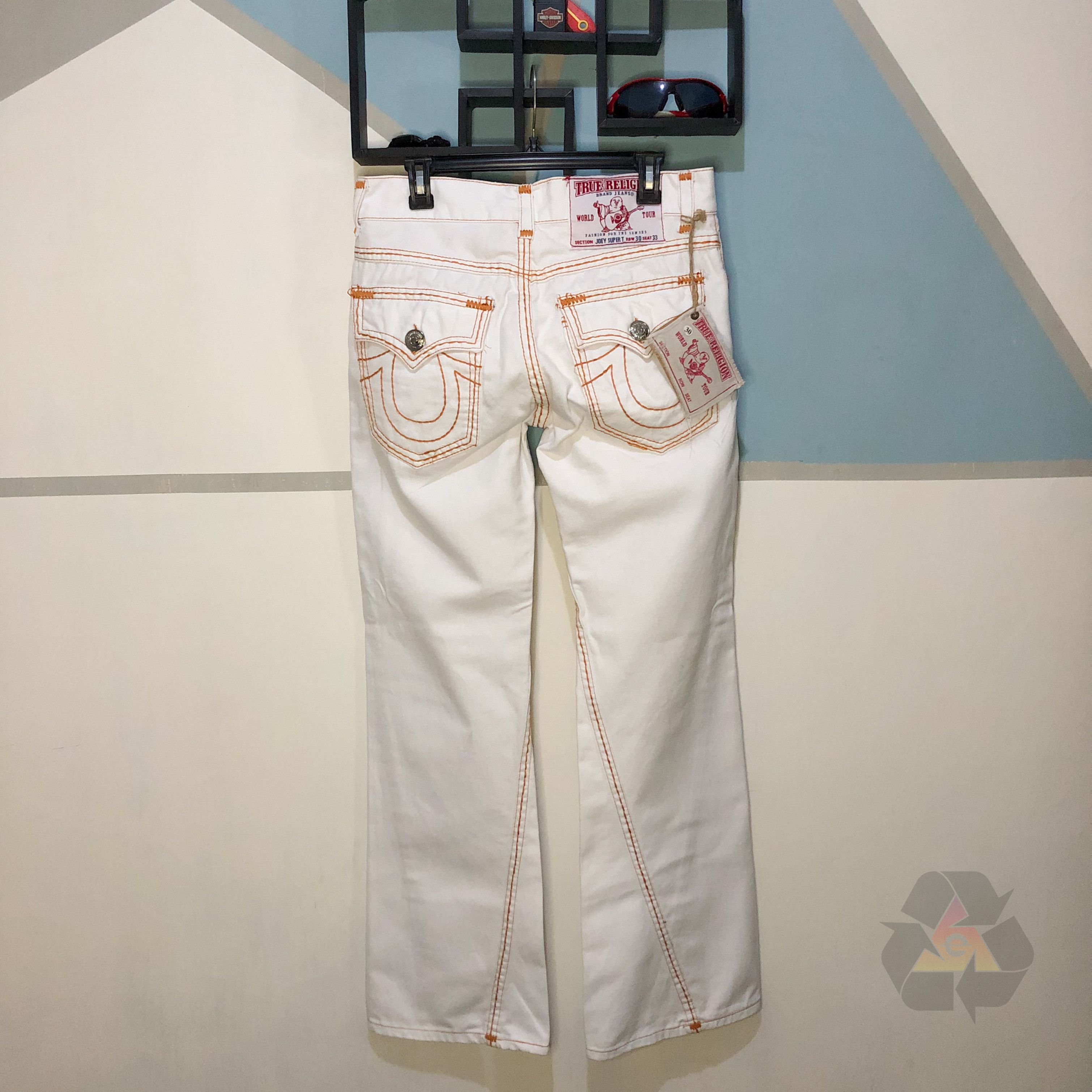 Japanese Brand DEAD STOCK True Religion Joey Super T Jeans Rare Vintage Size US 30 / EU 46 - 15 Thumbnail
