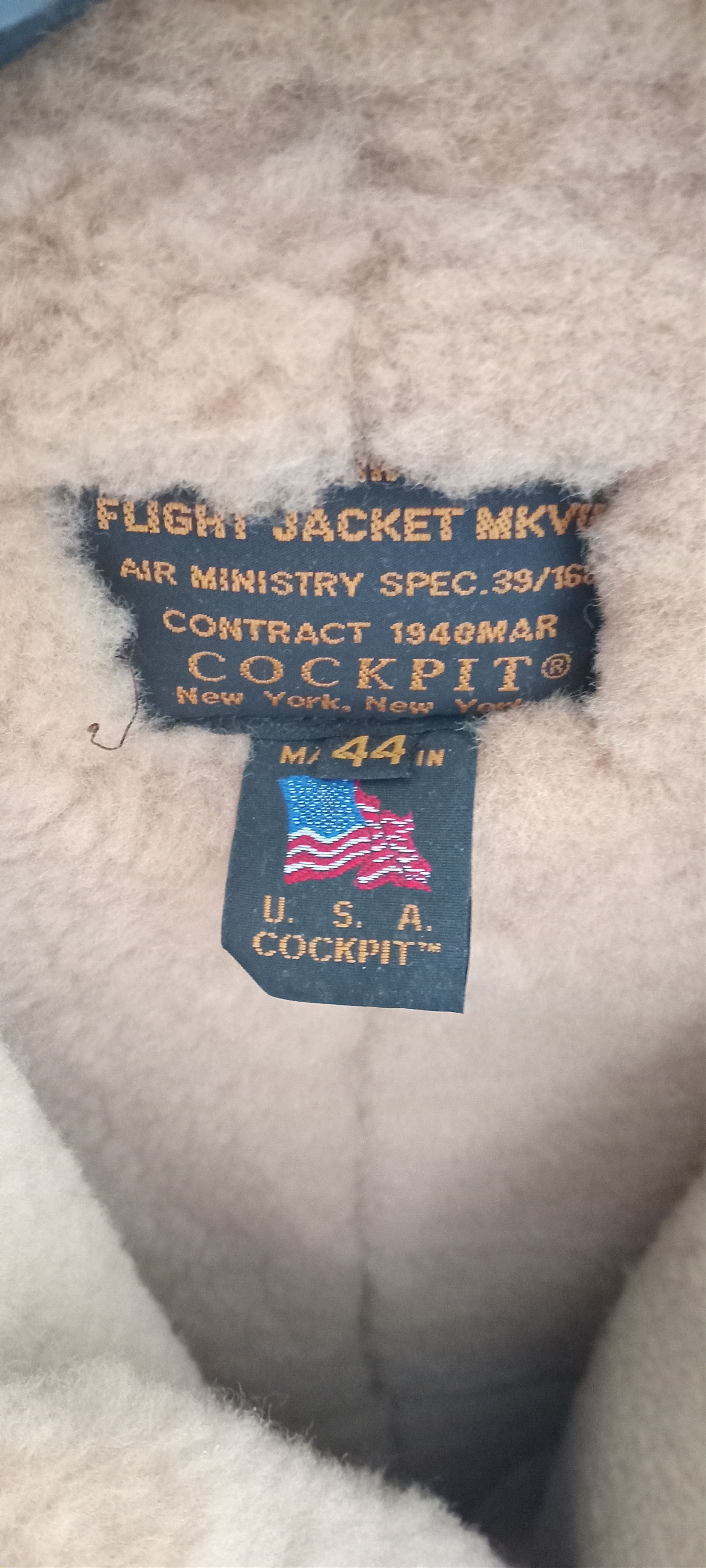 Cockpit USA USA Cockpit Leather Flight Jacket Size US L / EU 52-54 / 3 - 2 Thumbnail