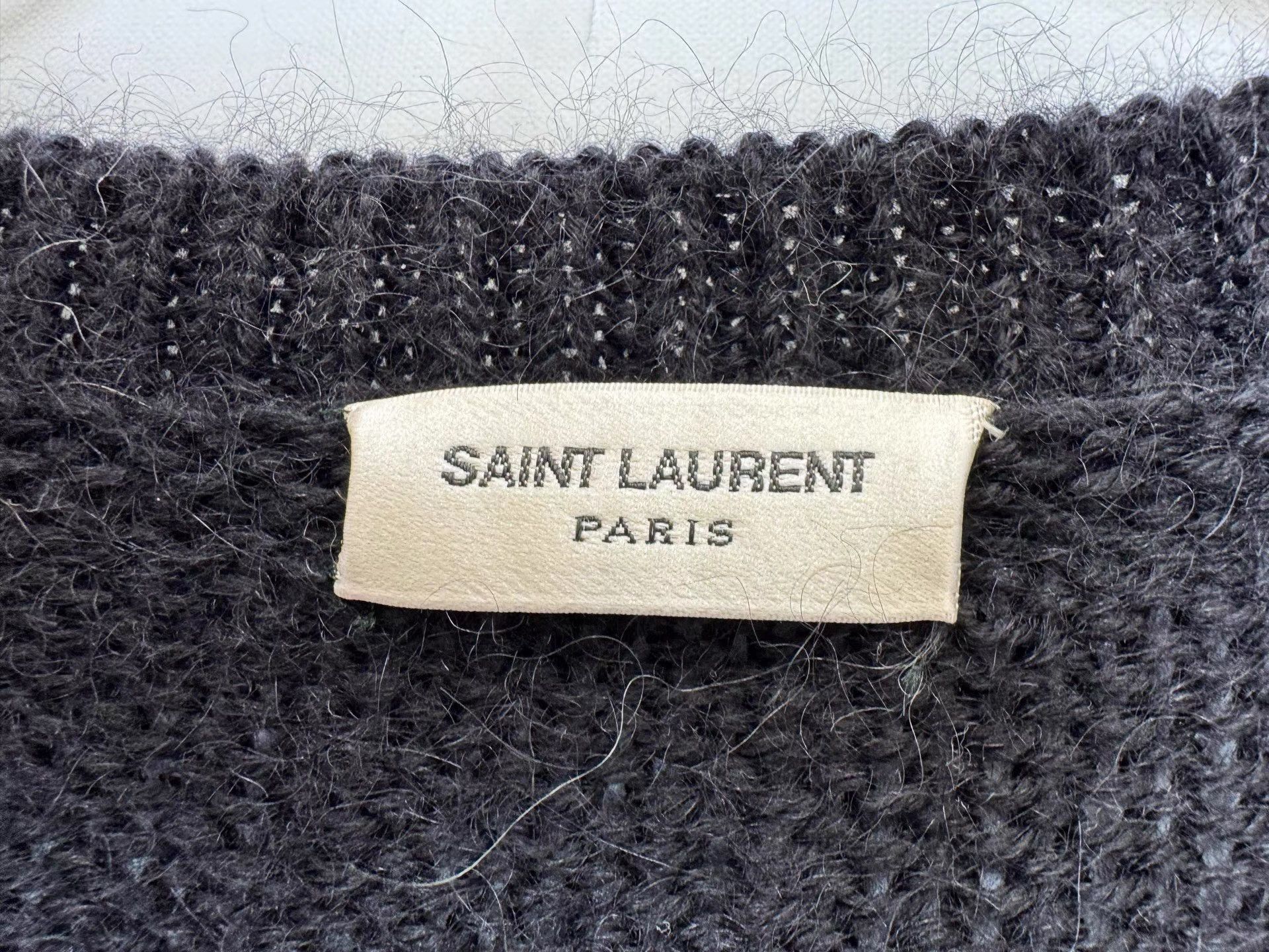 Saint Laurent Paris Saint Laurent Jacquard Sweater K36 Size US XL / EU 56 / 4 - 3 Thumbnail