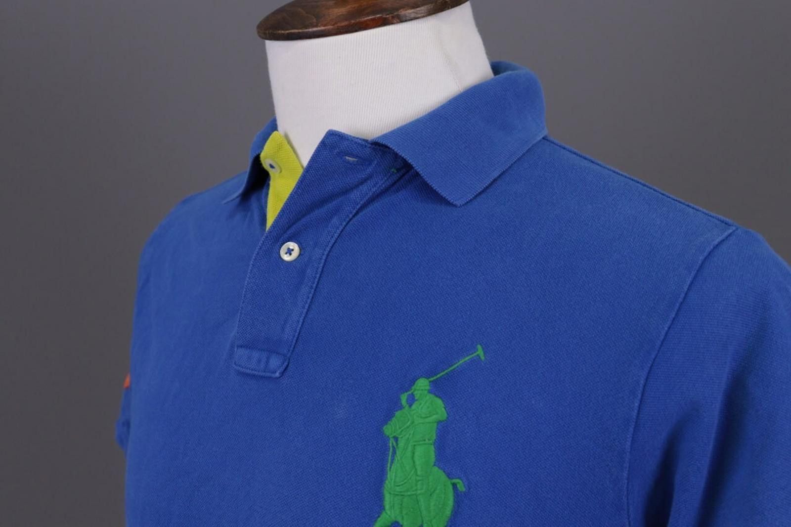 Polo Ralph Lauren Polo Ralph Lauren Blue Big Pony #3 Fit Polo Shirt Size M Size US M / EU 48-50 / 2 - 8 Thumbnail
