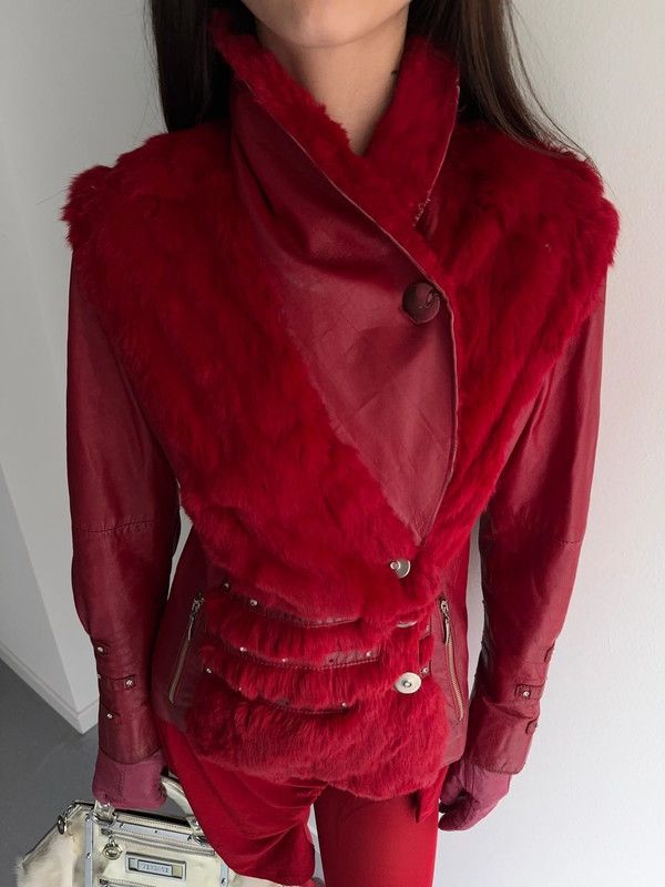 Vintage Real fur jacket and leather Size S / US 4 / IT 40 - 4 Thumbnail