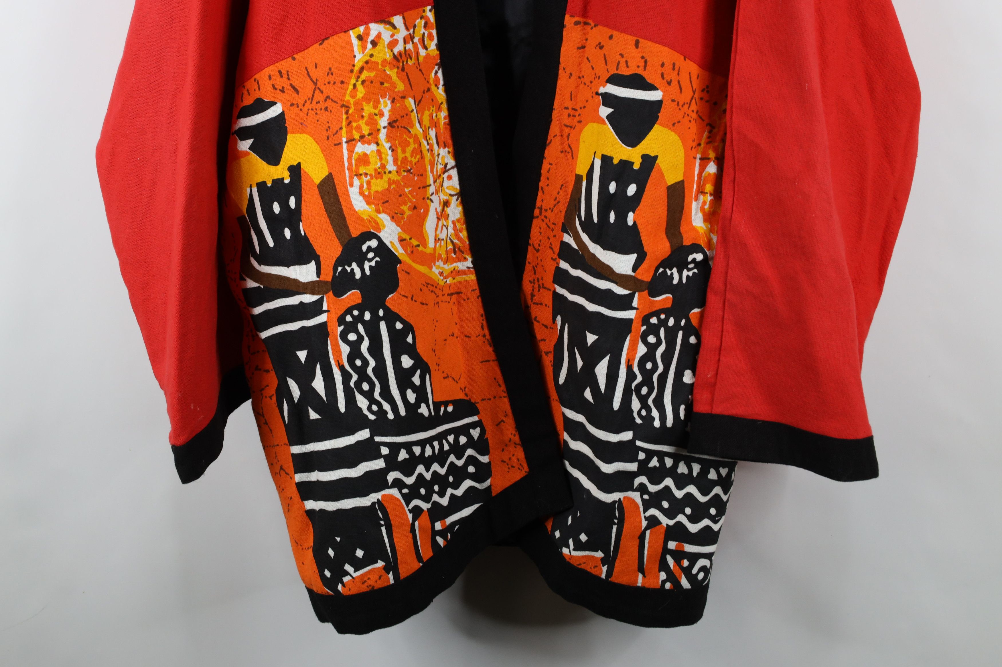 Vintage Vintage 90s Streetwear Art Open Front Jacket Cardigan Size 3XL / US 20-22 - 3 Thumbnail