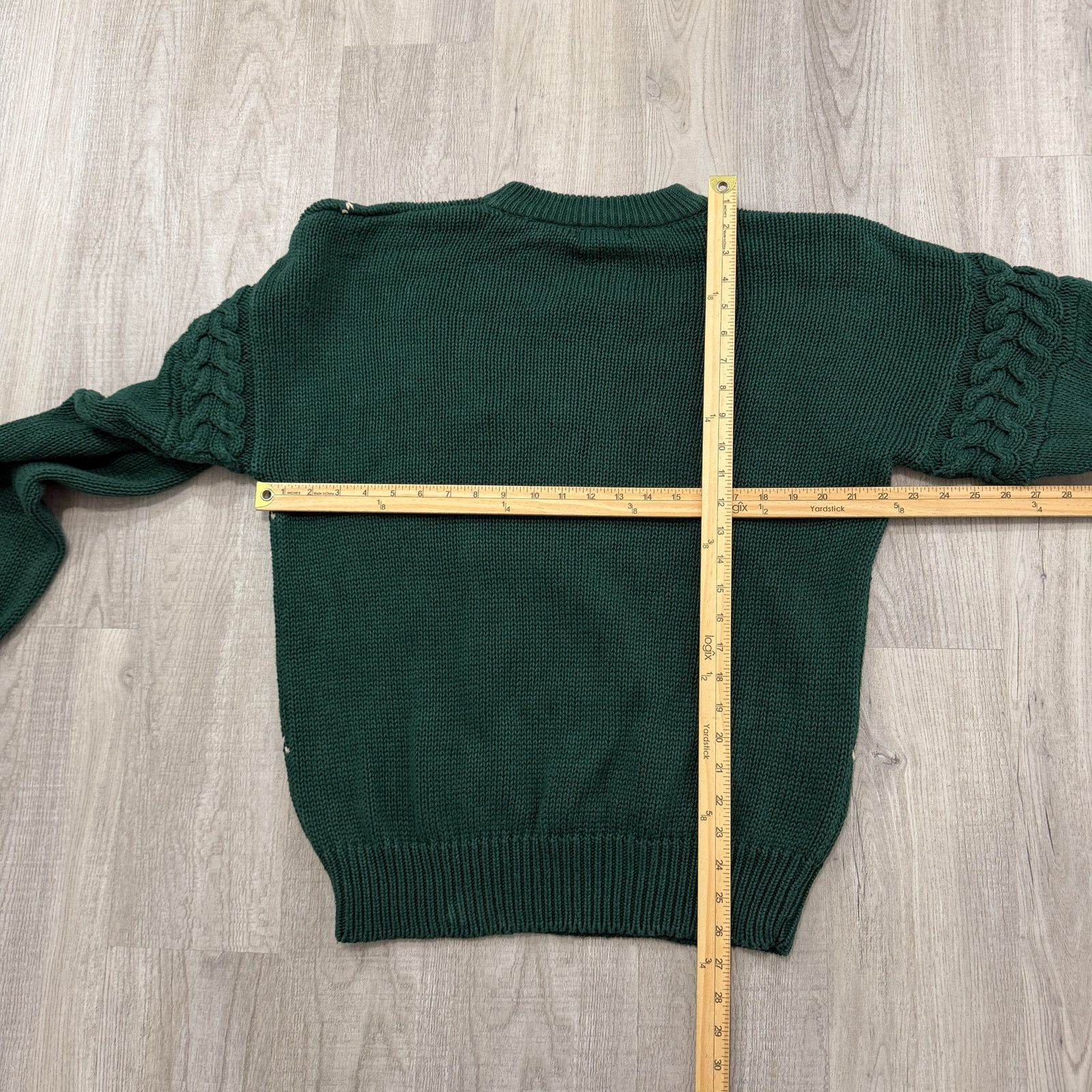 Vintage Vintage Structure Sweater Medium Green Argyle Geometric Size US M / EU 48-50 / 2 - 7 Thumbnail