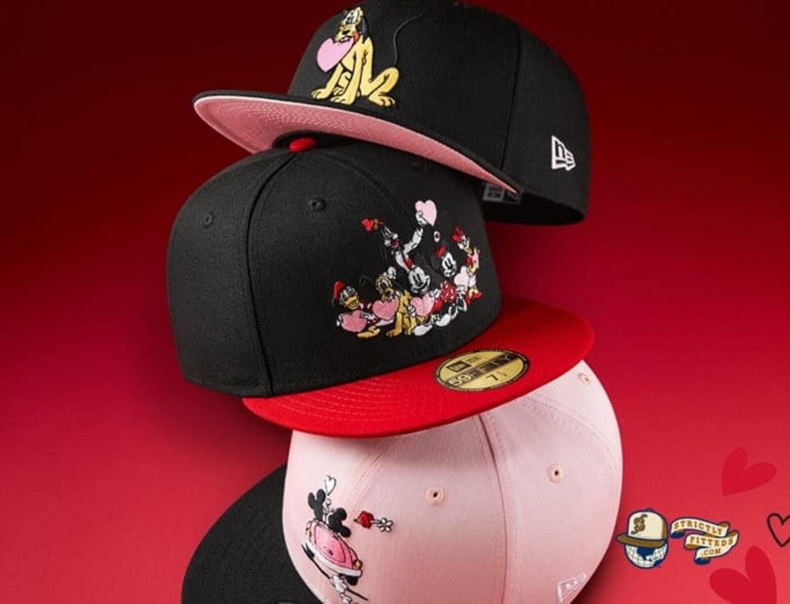 New Era New Era x Disney x Pluto Valentine's Day Black 59FIFTY 7 3/8 Size ONE SIZE - 4 Thumbnail