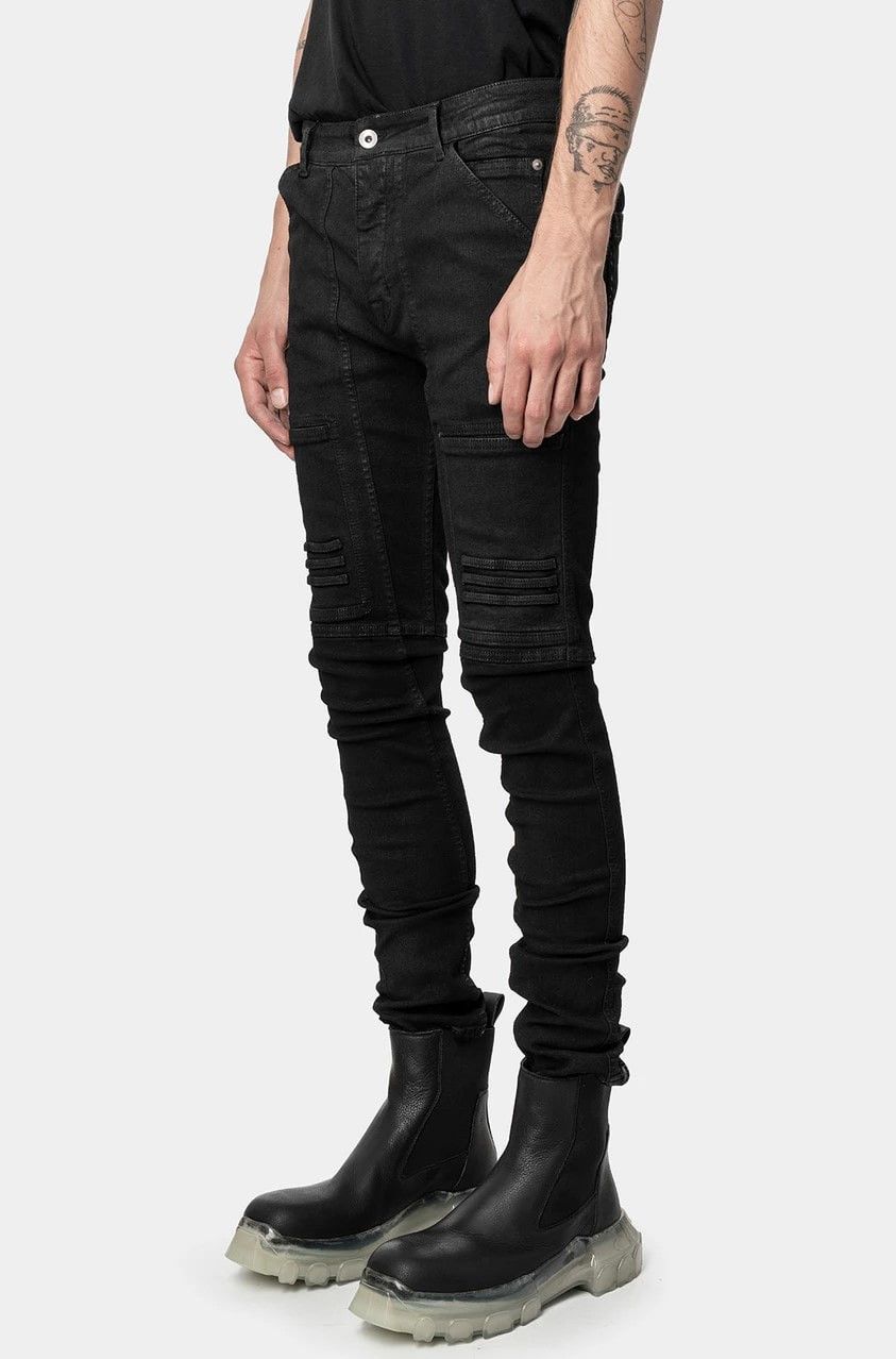 Rick Owens RICK OWENS NAGAKIN COATED DENIM PANTS Size US 28 / EU 44 - 2 Thumbnail
