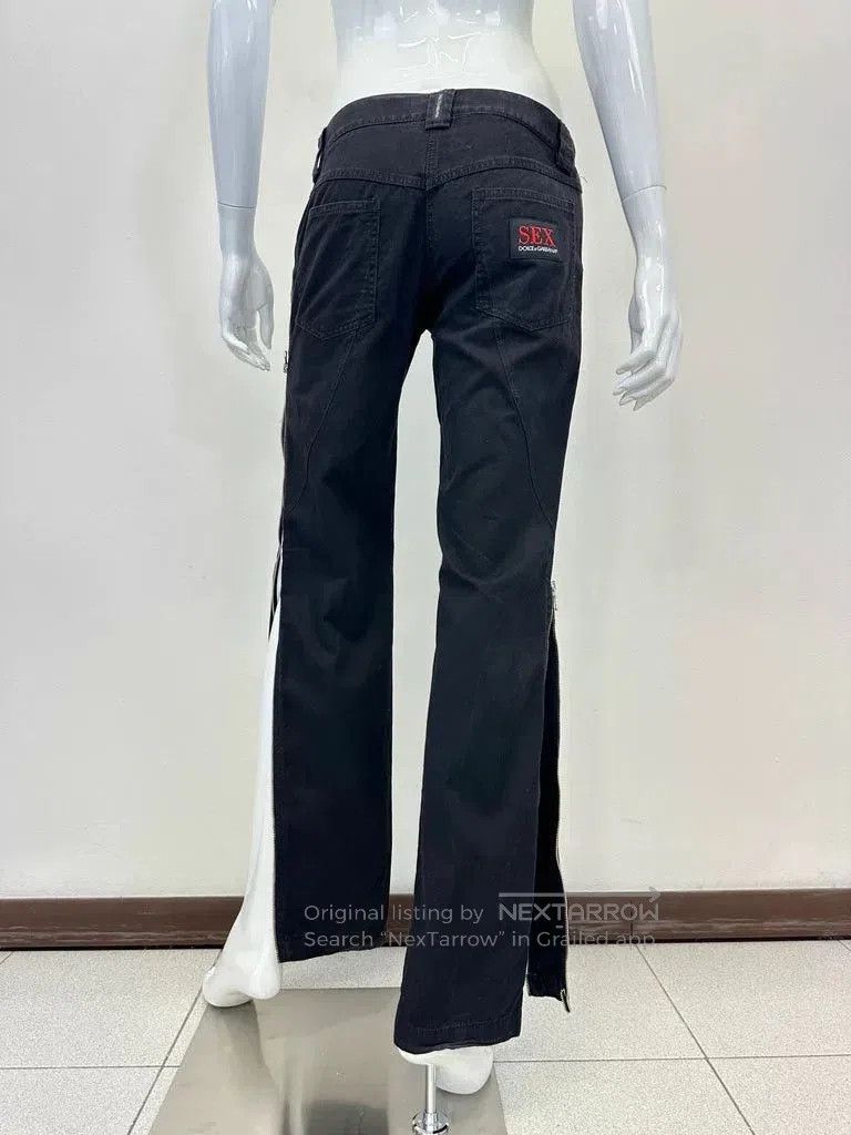 Dolce & Gabbana stylish black zipper pants by Dolce & Gabbana. Size US 44 / EU 60 - 3 Thumbnail